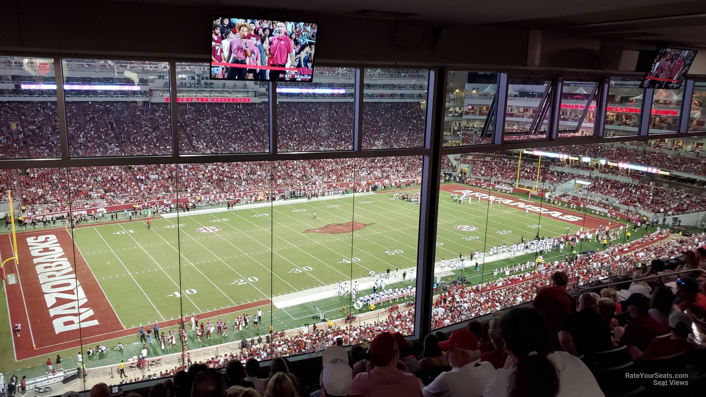 section 342, row 8 seat view  - razorback stadium