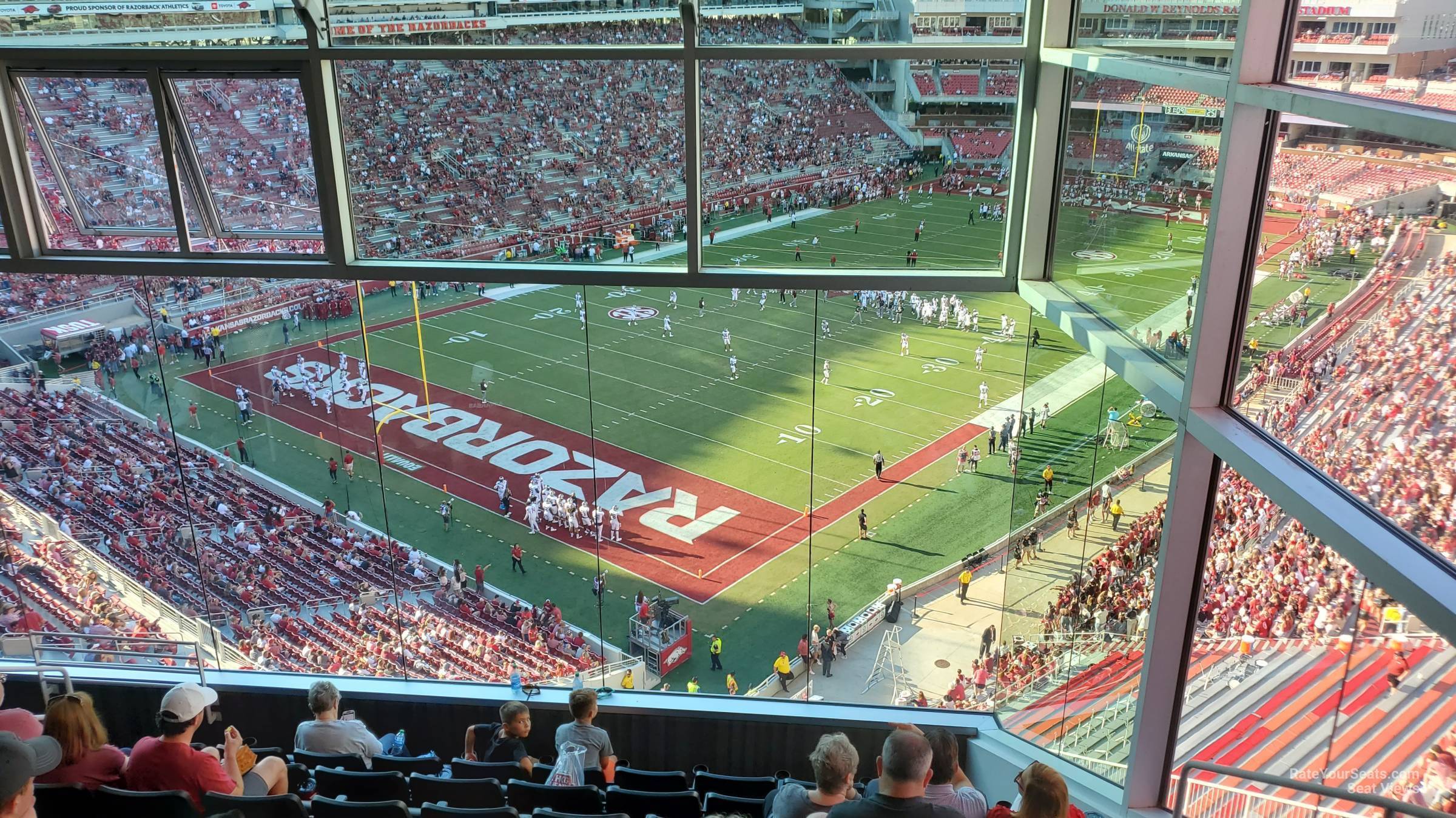 section 476, row 10 seat view  - razorback stadium