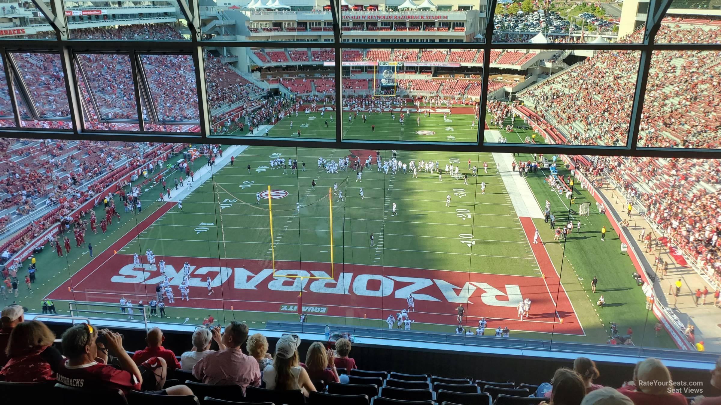 section 481, row 10 seat view  - razorback stadium