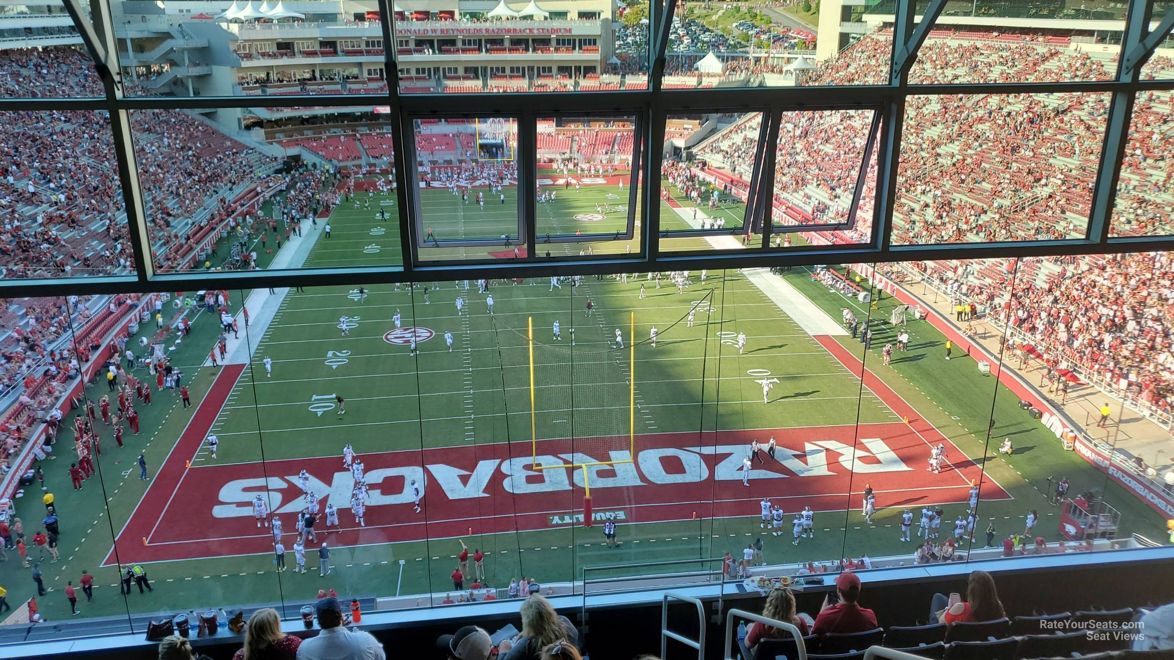 section 483, row 10 seat view  - razorback stadium