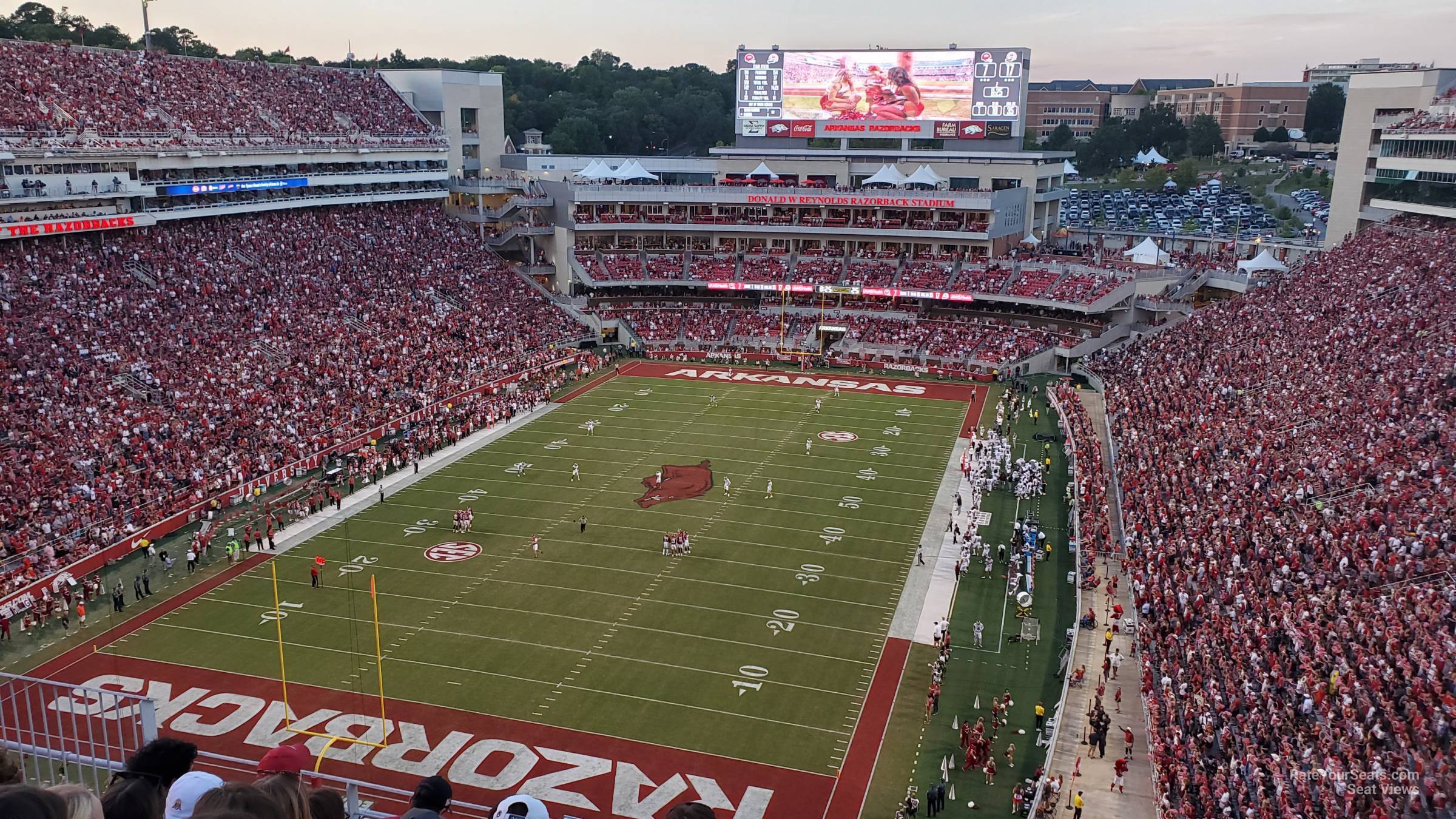 section 531, row 6 seat view  - razorback stadium