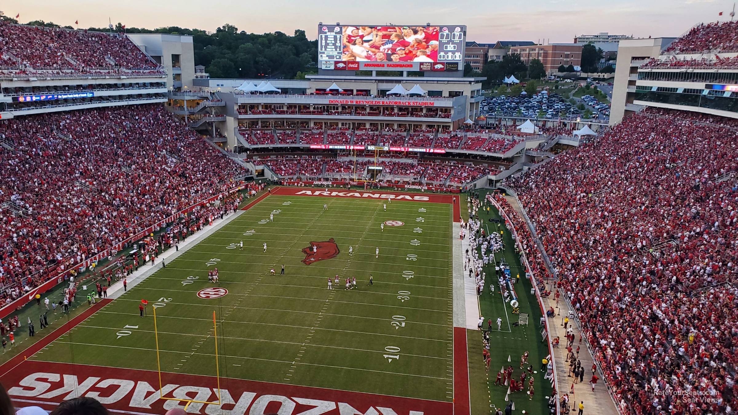 section 532, row 6 seat view  - razorback stadium