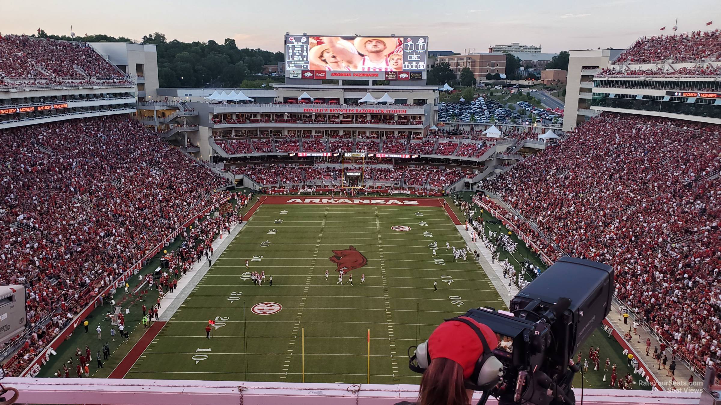 section 534, row 6 seat view  - razorback stadium