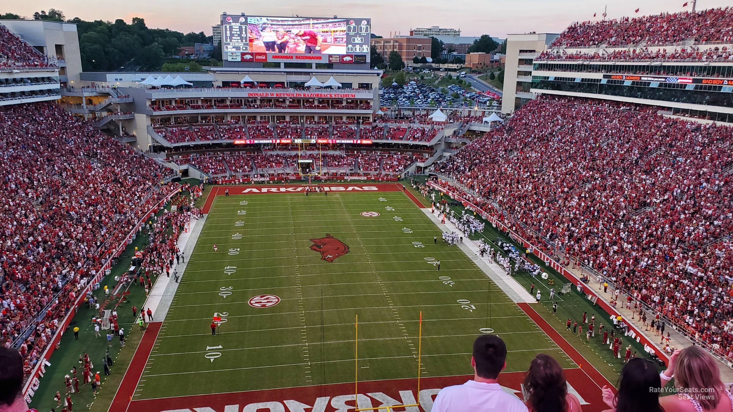 section 535, row 6 seat view  - razorback stadium