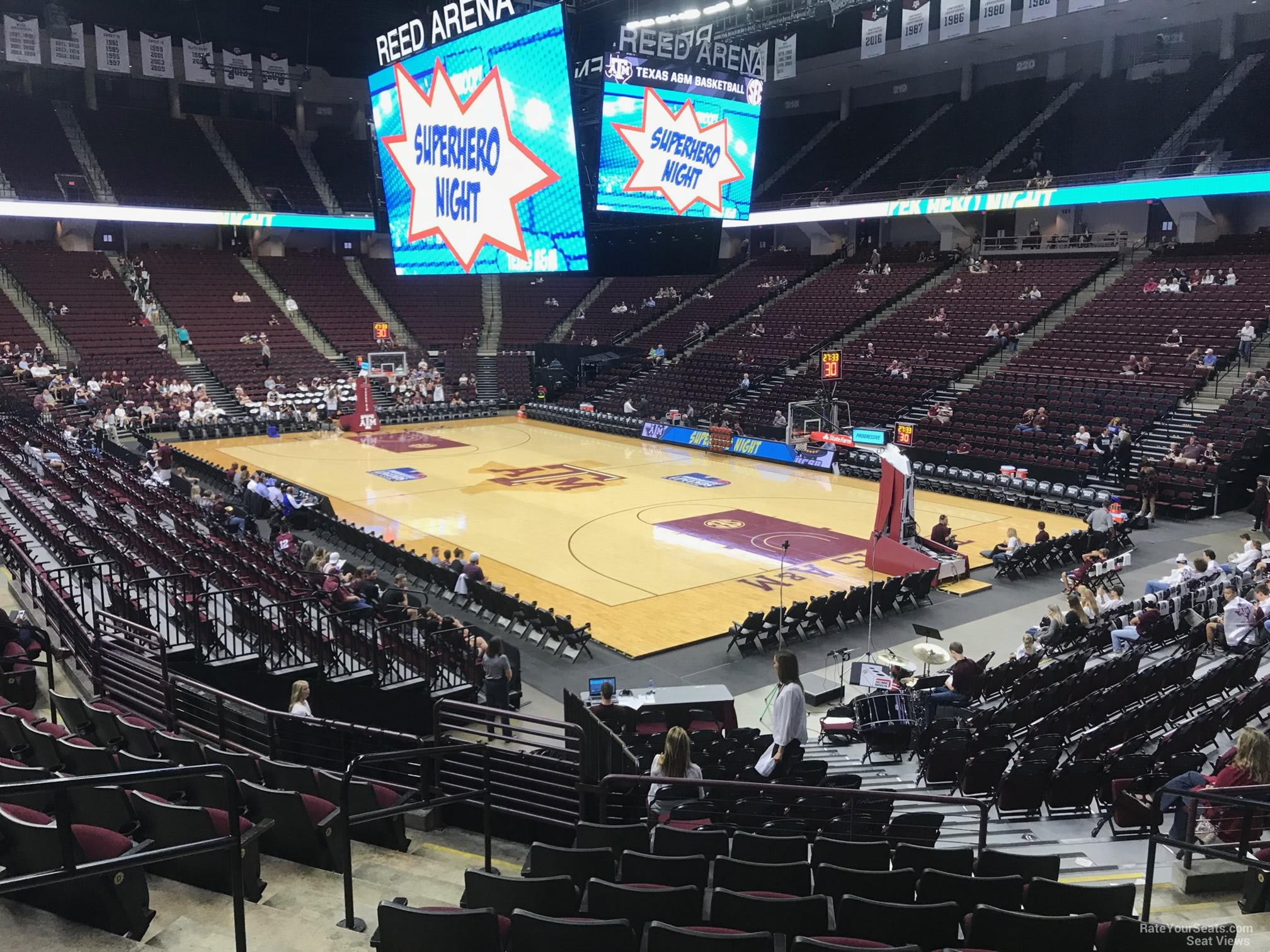 section 101, row j seat view  - reed arena