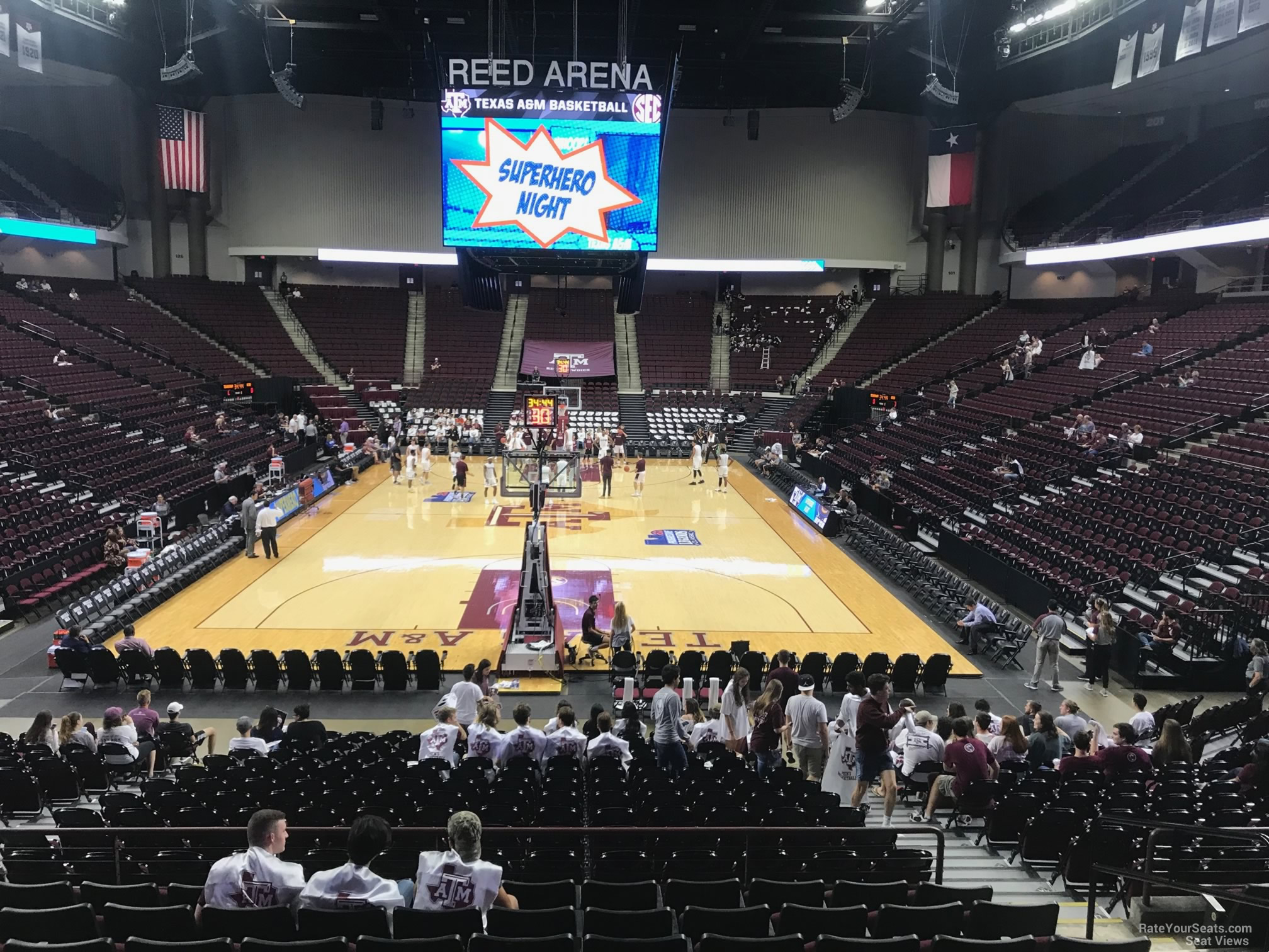 section 113, row j seat view  - reed arena