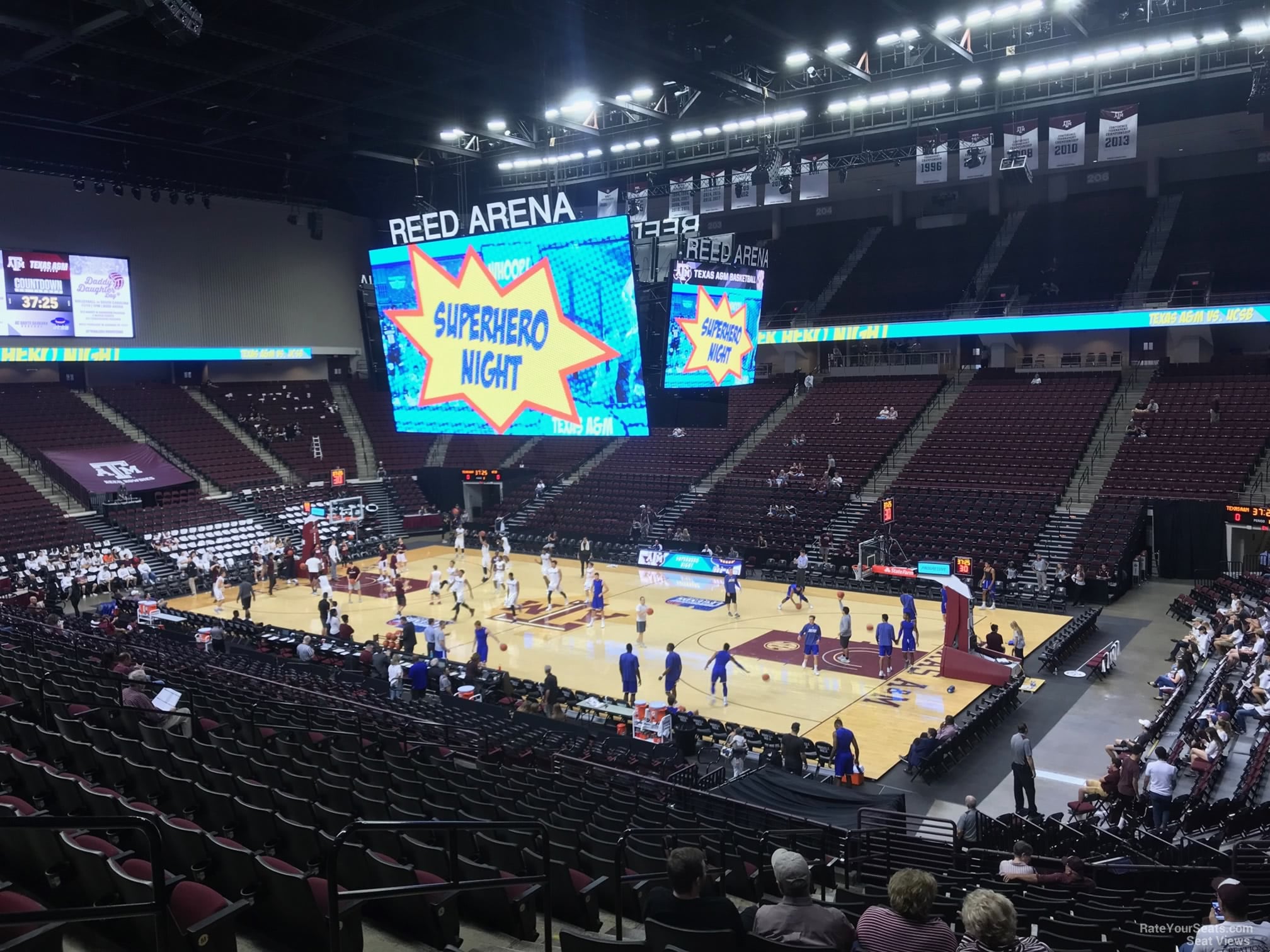 section 118, row s seat view - reed arena