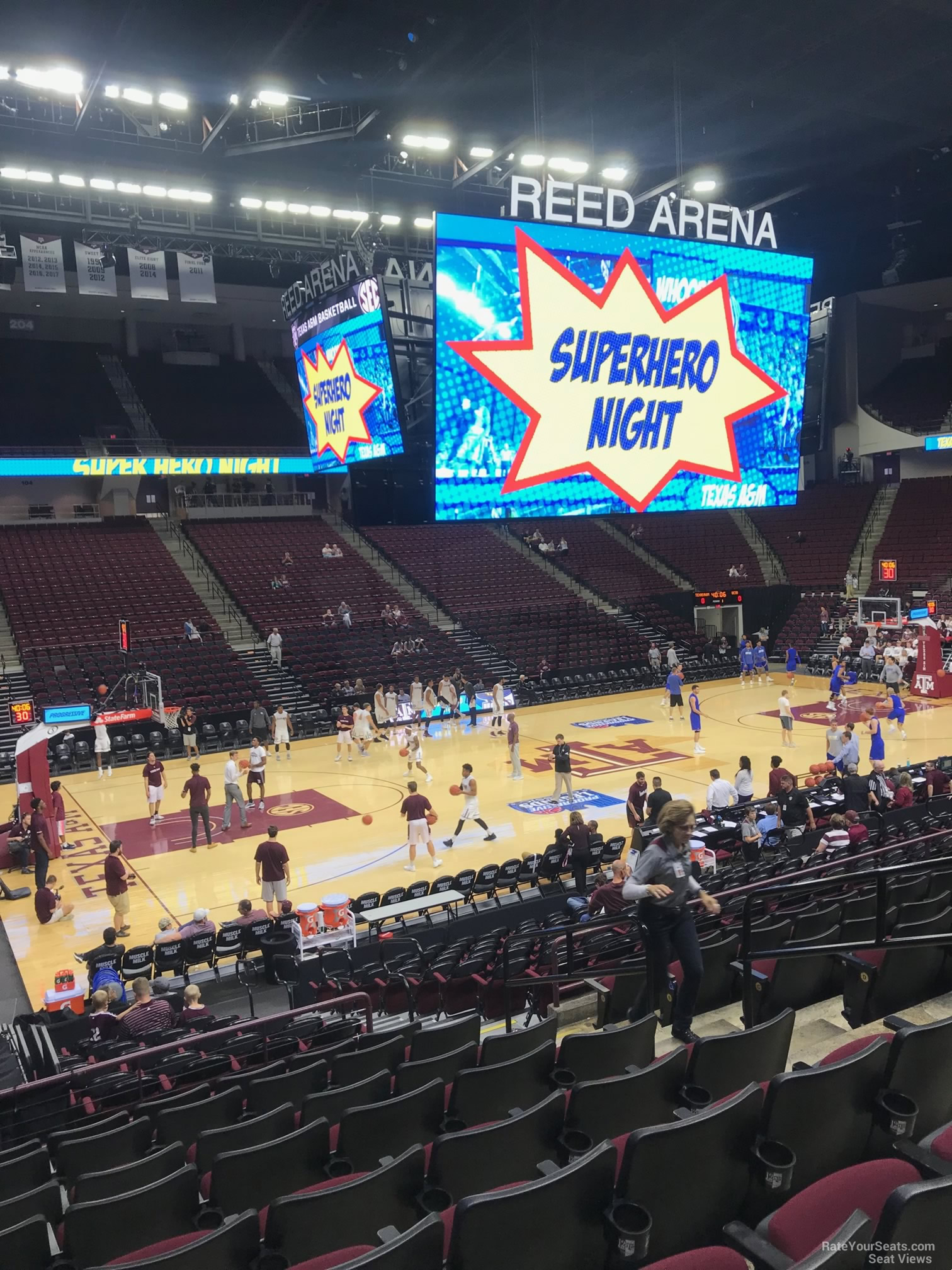 section 123, row j seat view  - reed arena