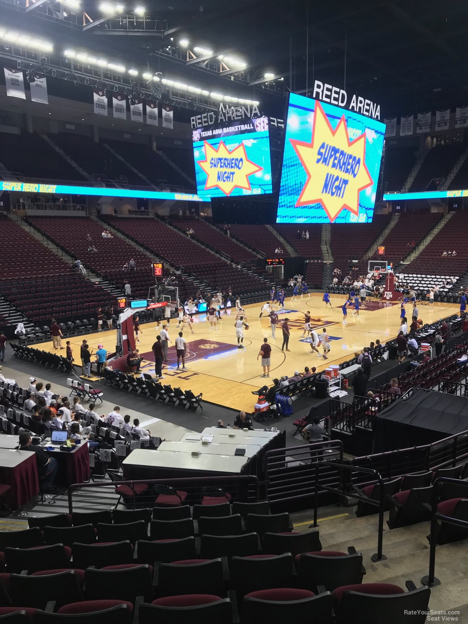 section 125, row j seat view  - reed arena