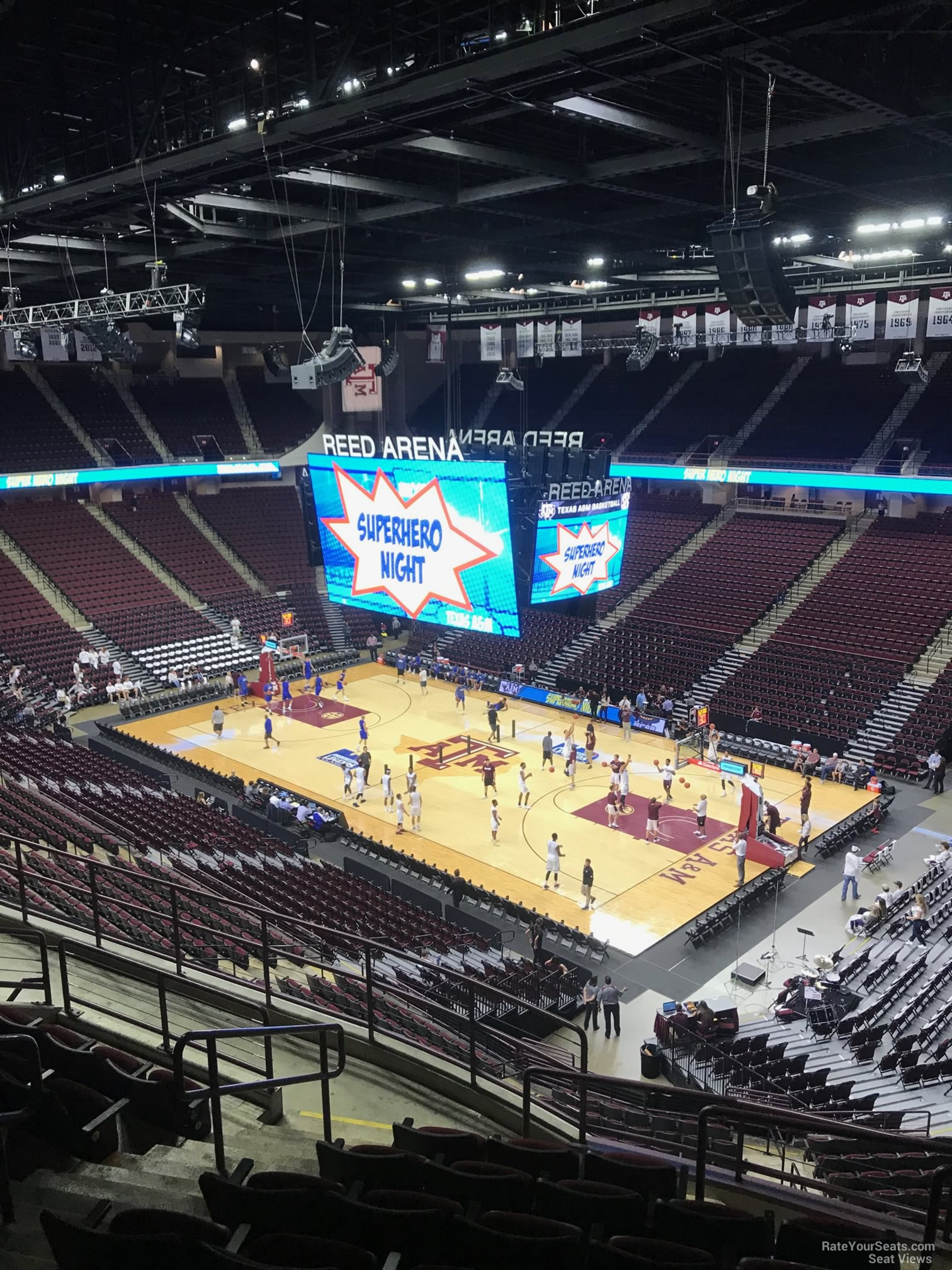 section 201, row j seat view  - reed arena