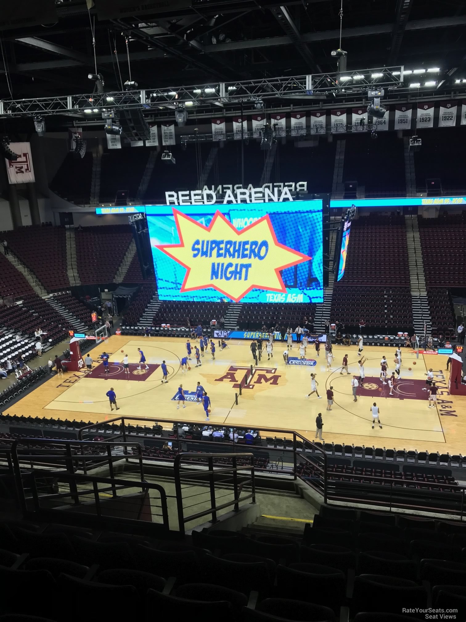 section 204, row j seat view  - reed arena
