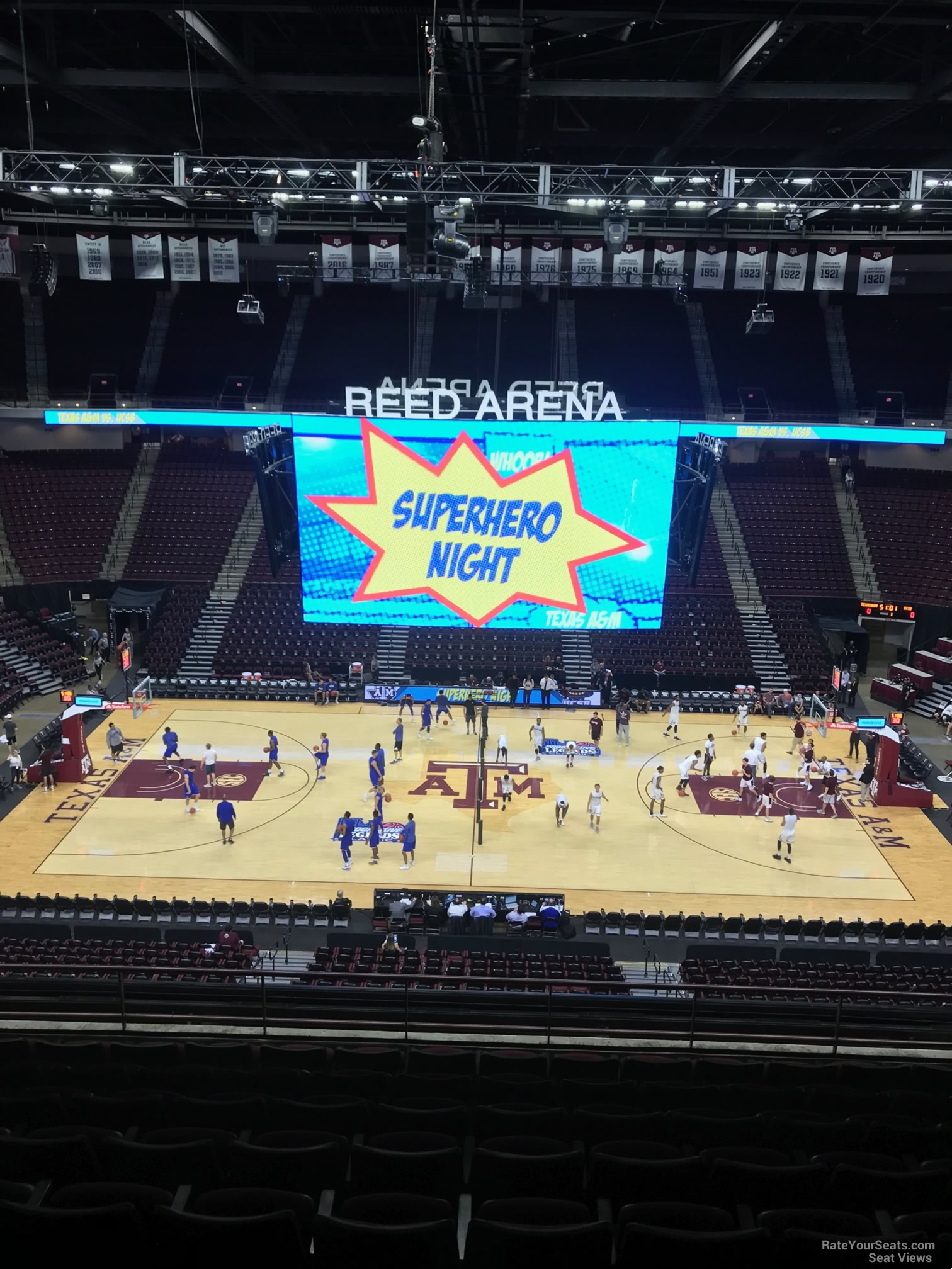 section 205, row j seat view  - reed arena