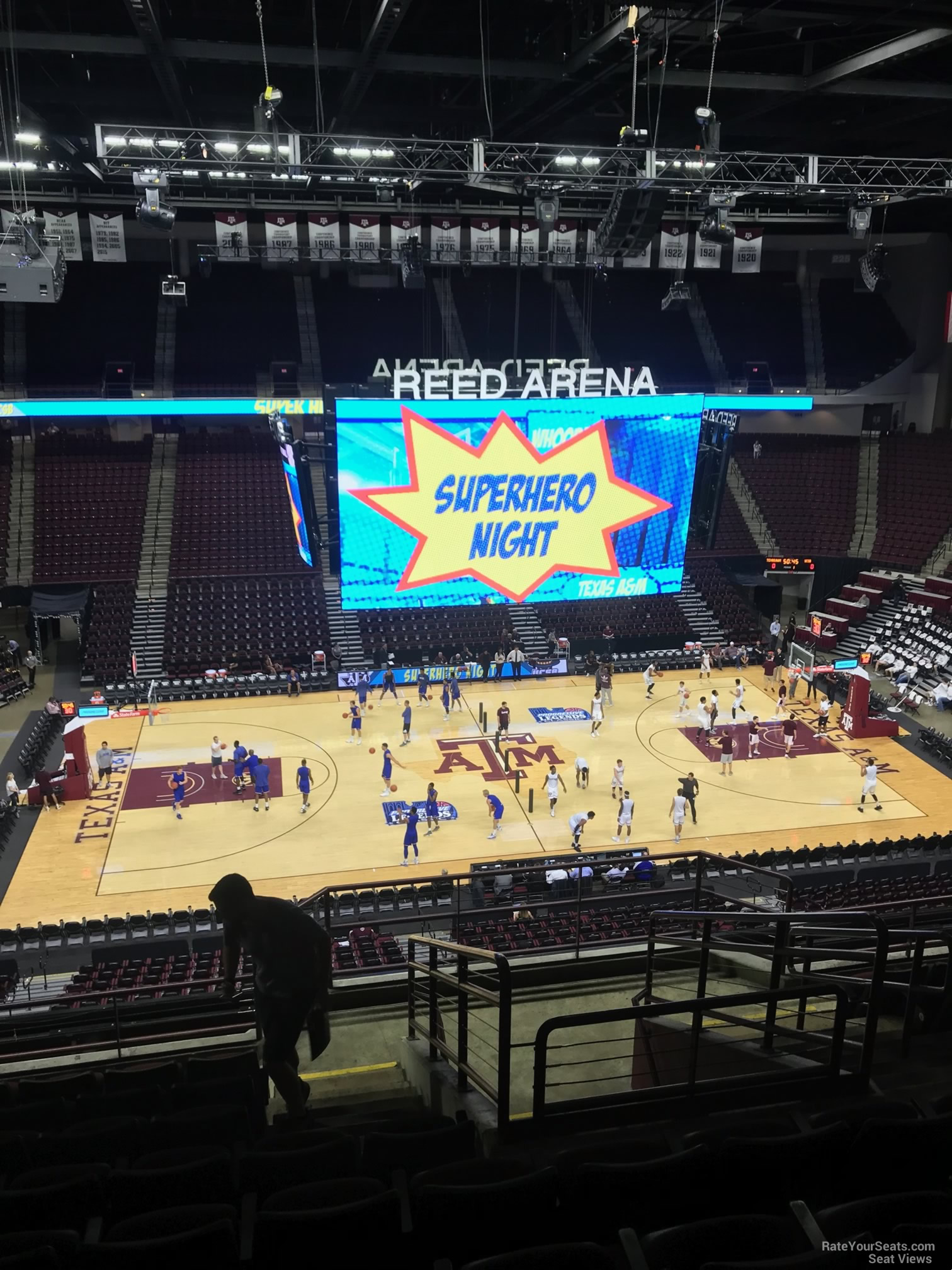 section 206, row j seat view  - reed arena