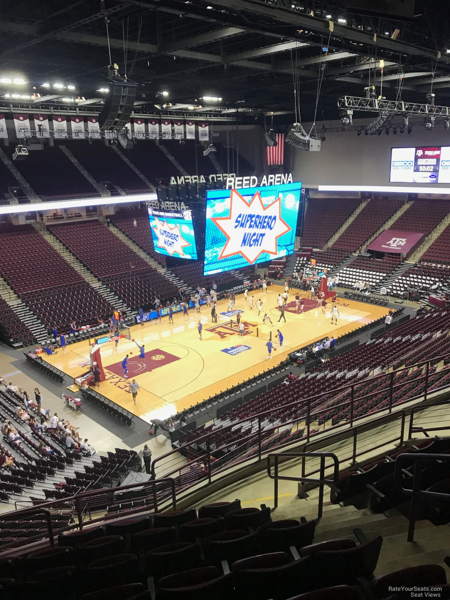 section 209, row j seat view  - reed arena