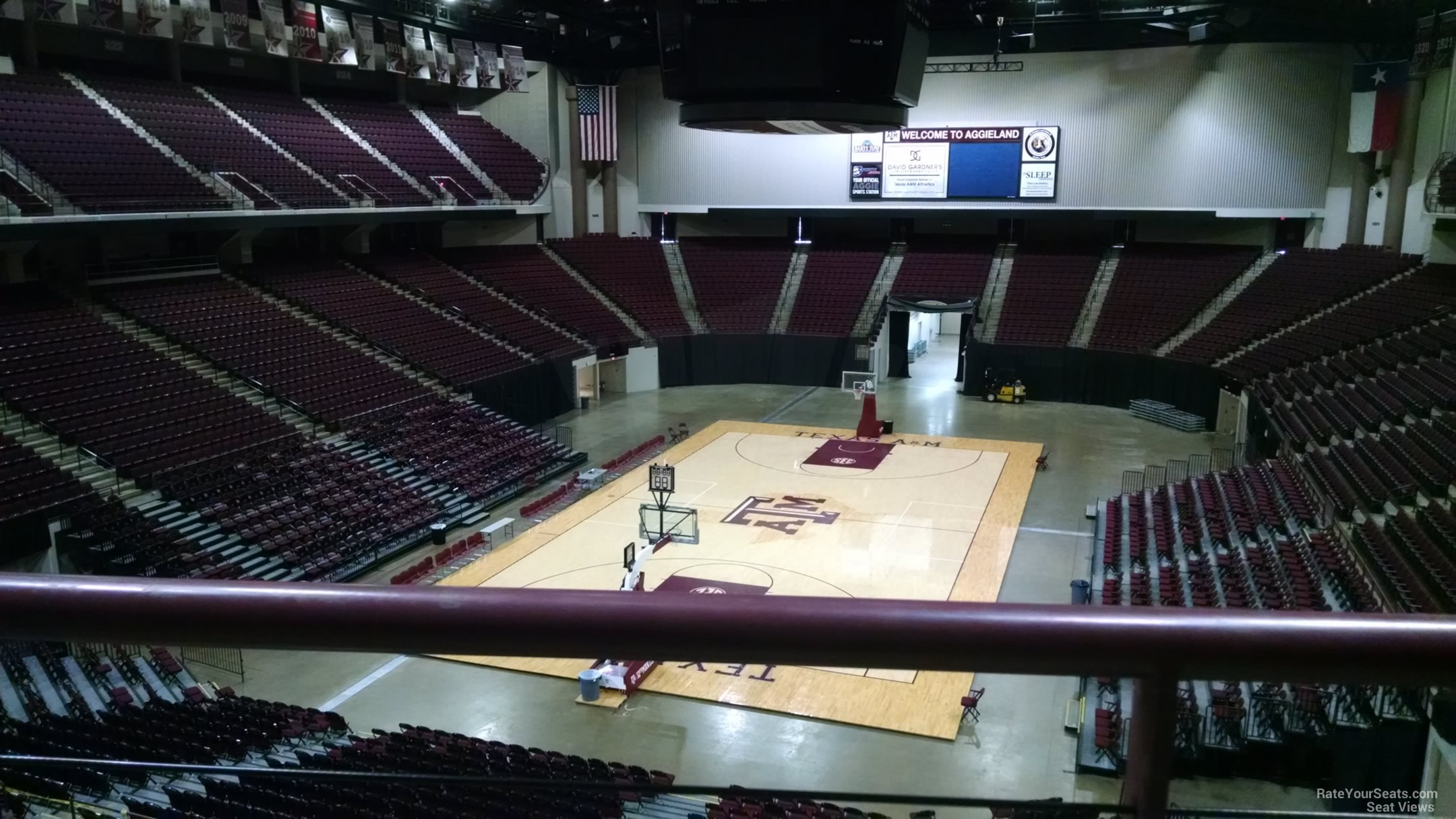 section 211, row b seat view  - reed arena