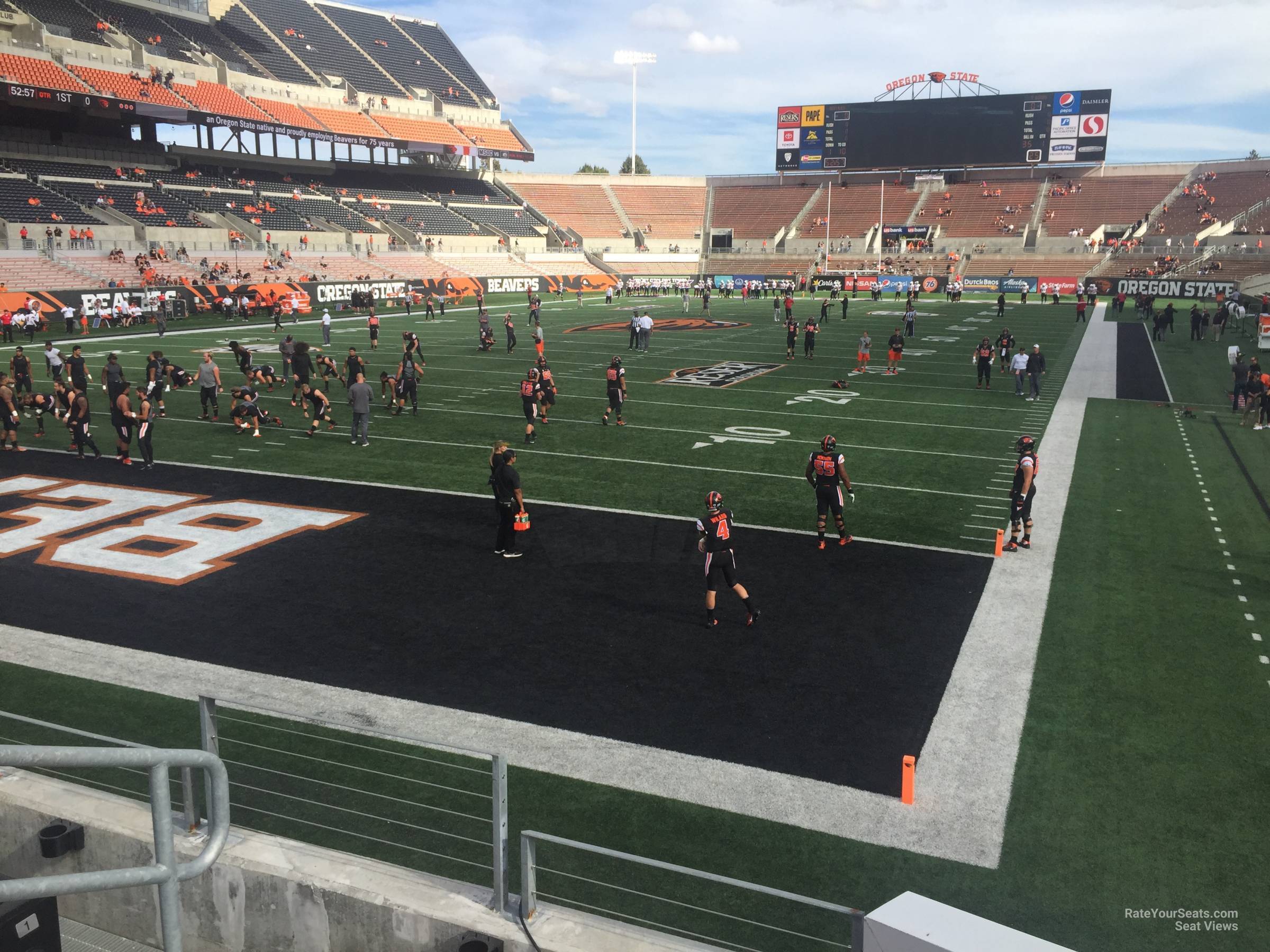 section 19, row 8 seat view  - reser stadium