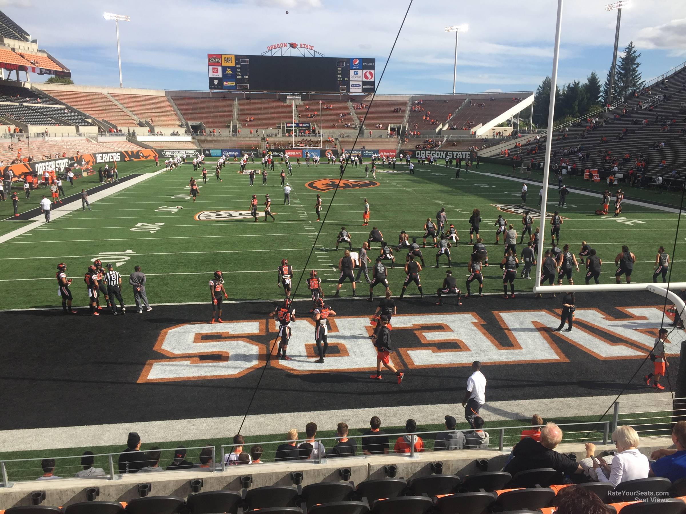 section 23, row 8 seat view  - reser stadium