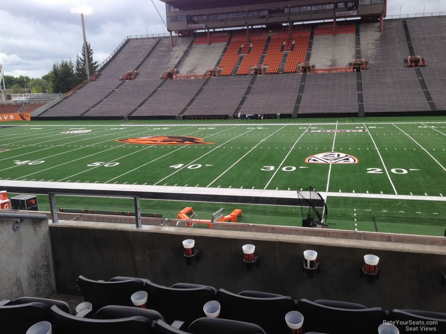 section 114, row 18 seat view  - reser stadium