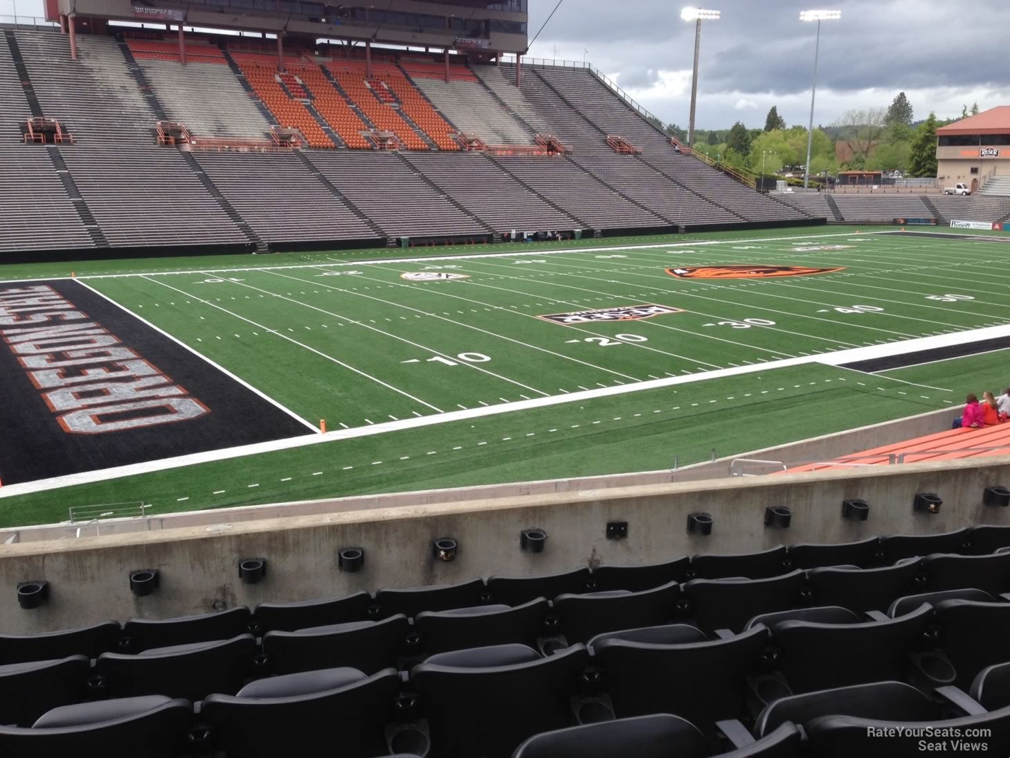 section 120, row 20 seat view  - reser stadium
