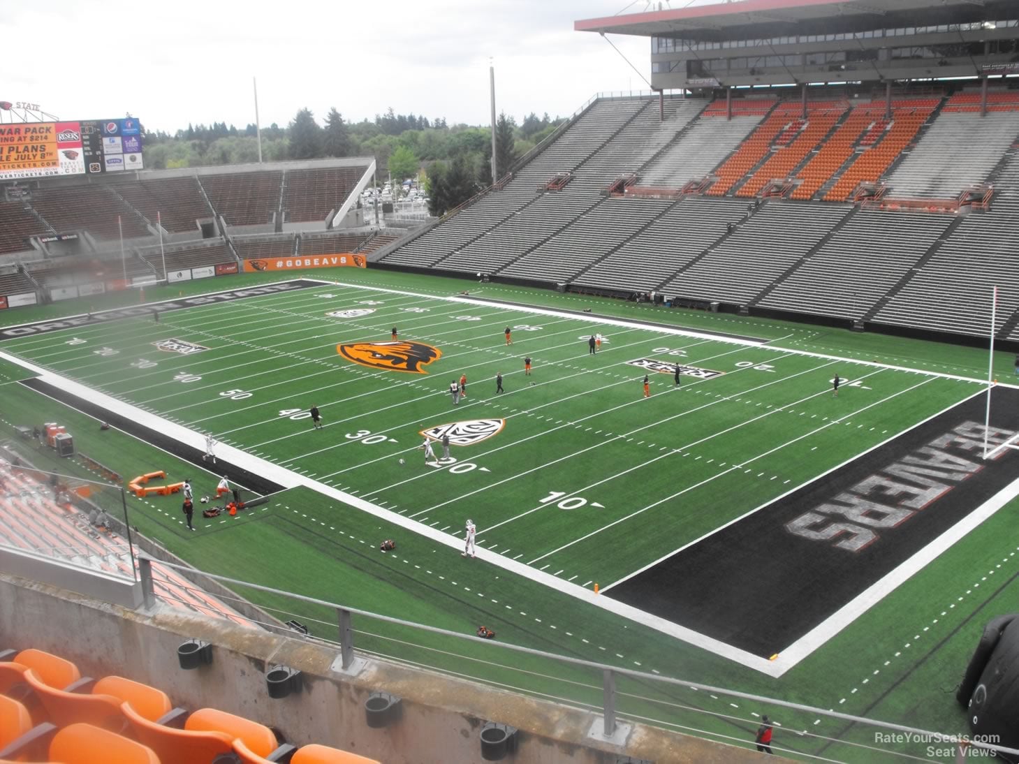 section 212, row 14 seat view  - reser stadium