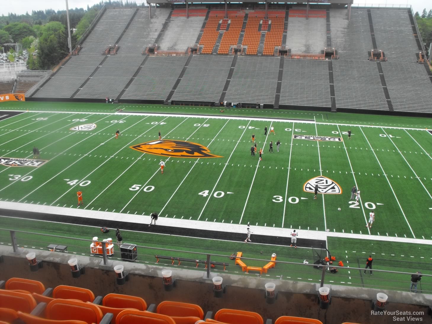 section 218, row 5 seat view  - reser stadium