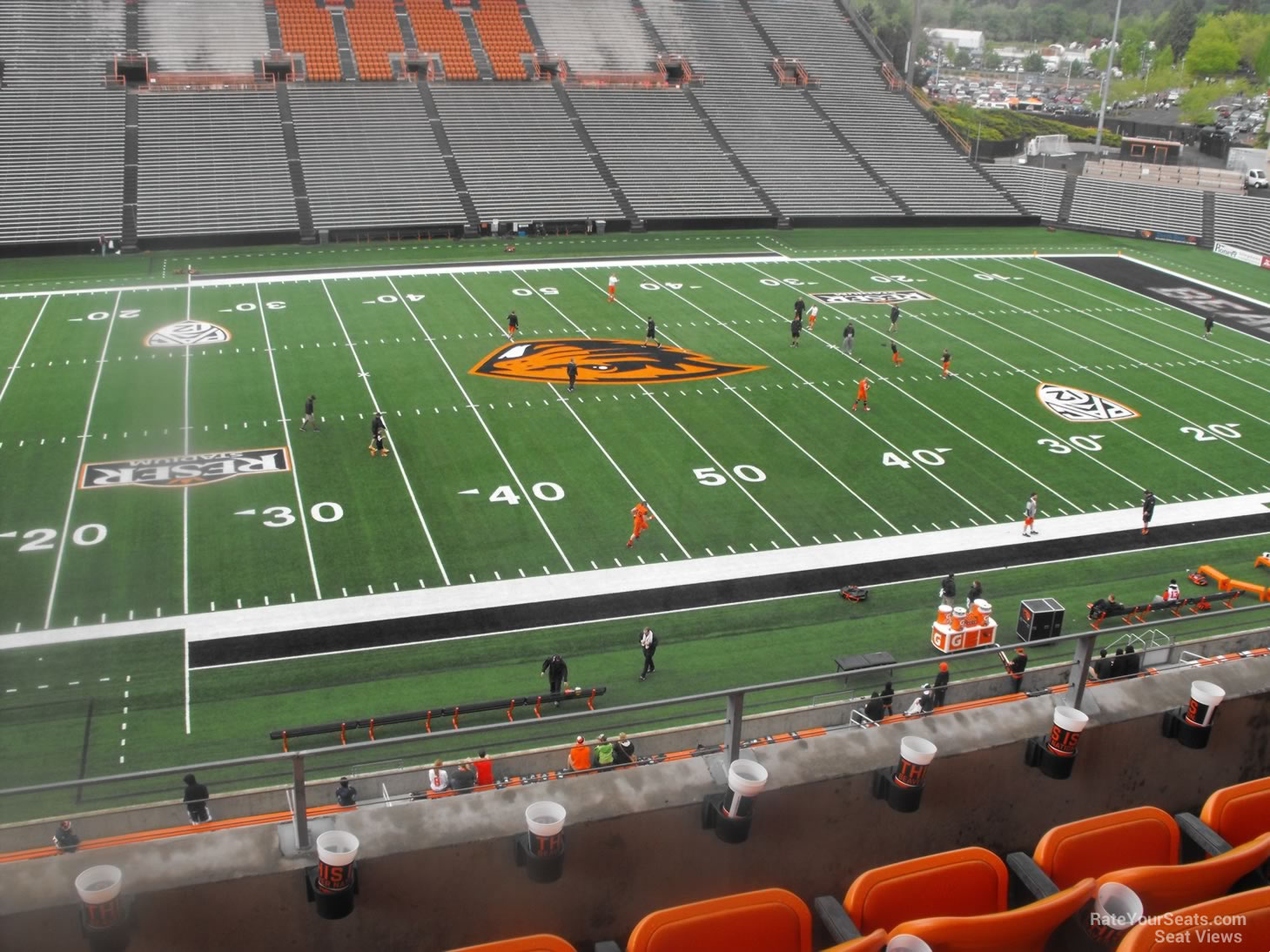 section 222, row 5 seat view  - reser stadium