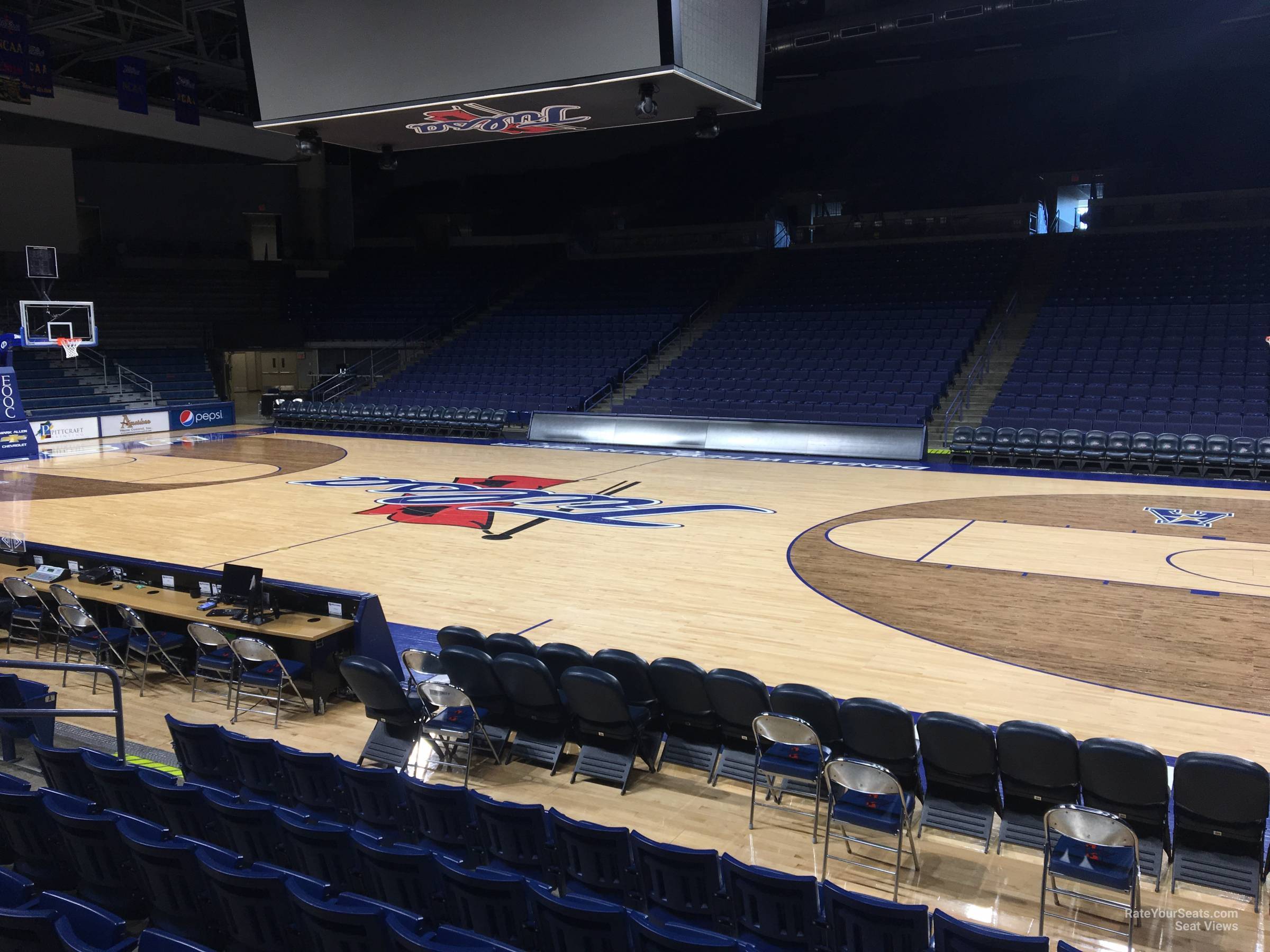 section 104, row g seat view  - reynolds center