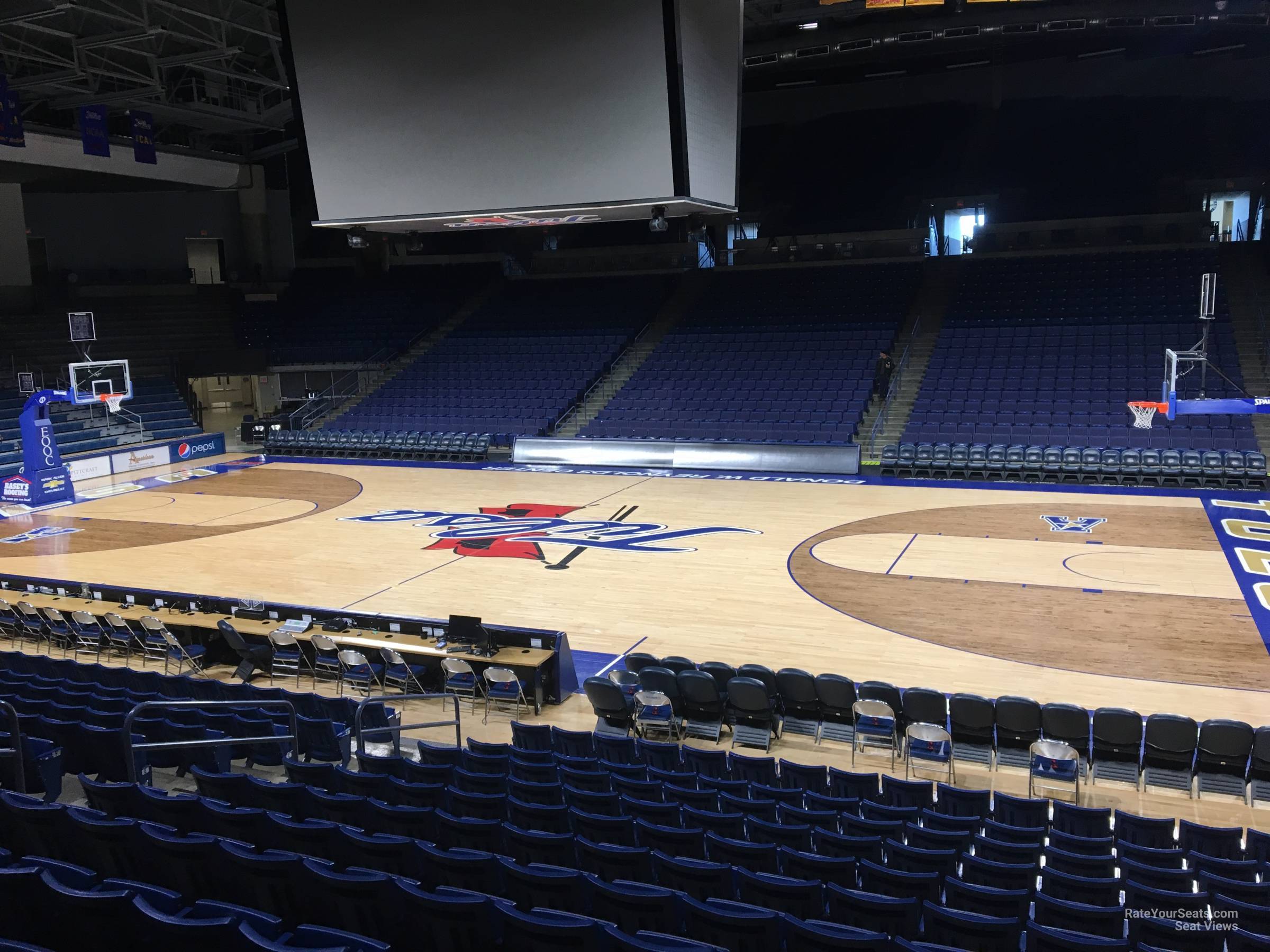 section 104, row n seat view  - reynolds center