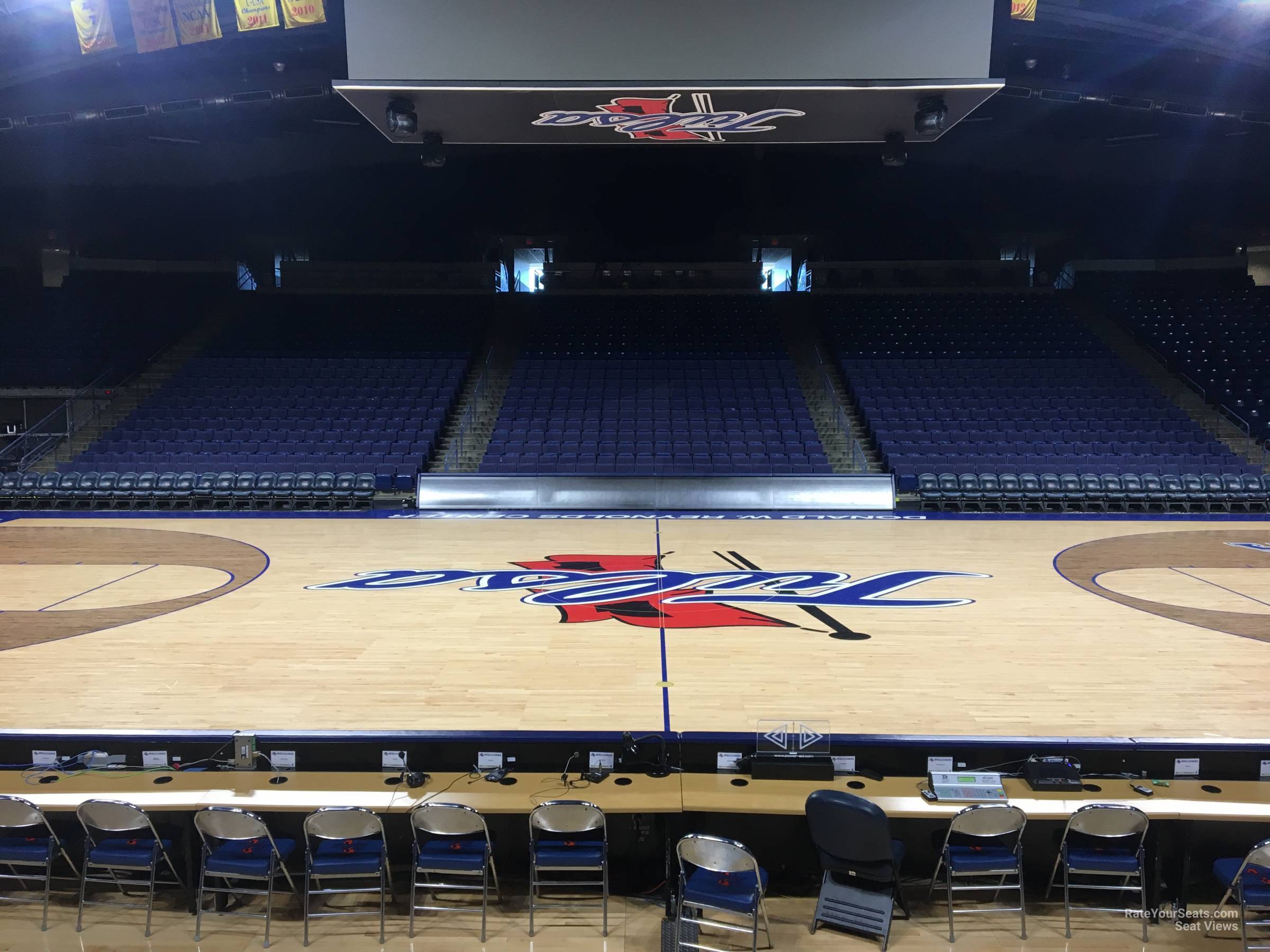 section 105, row g seat view  - reynolds center