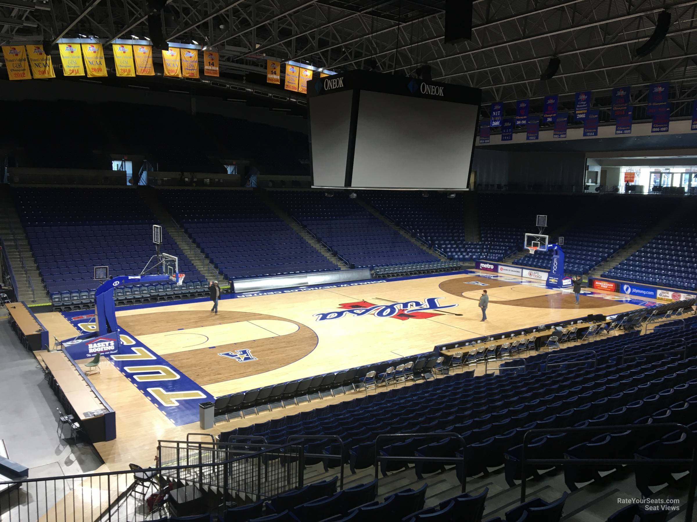 section 107, row u seat view  - reynolds center