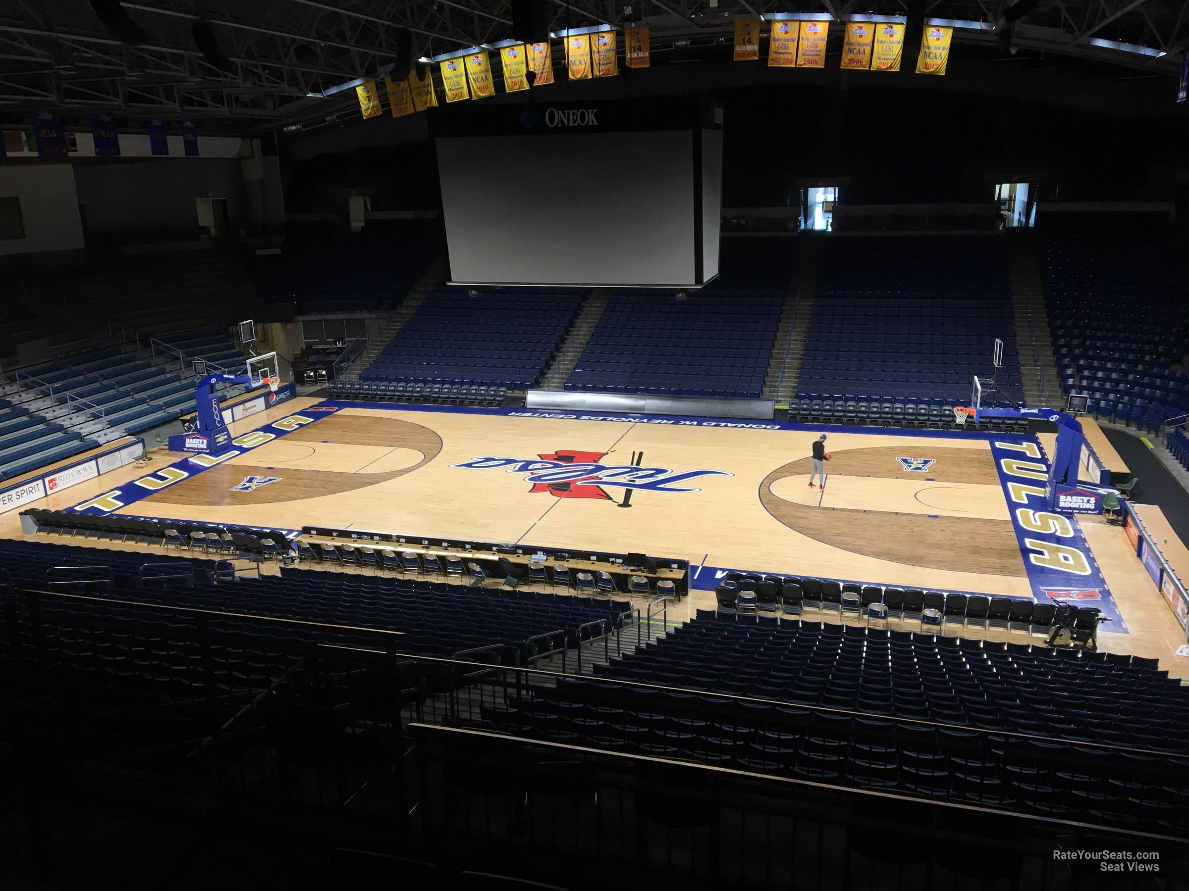 section 204, row d seat view  - reynolds center