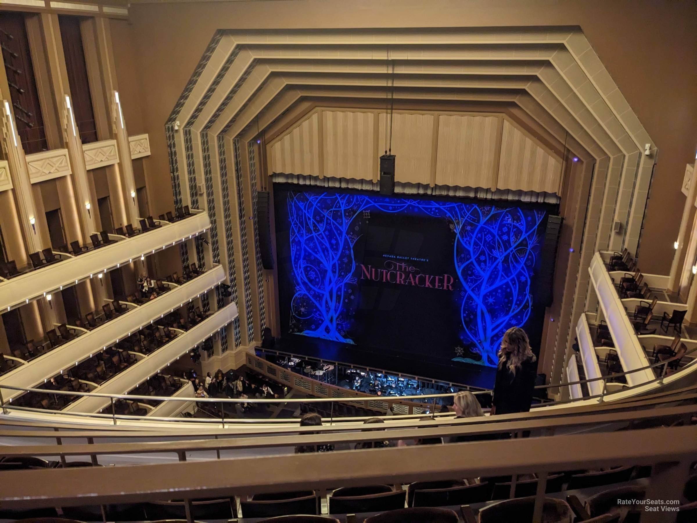 balcony center, row e seat view  - reynolds hall at smith center