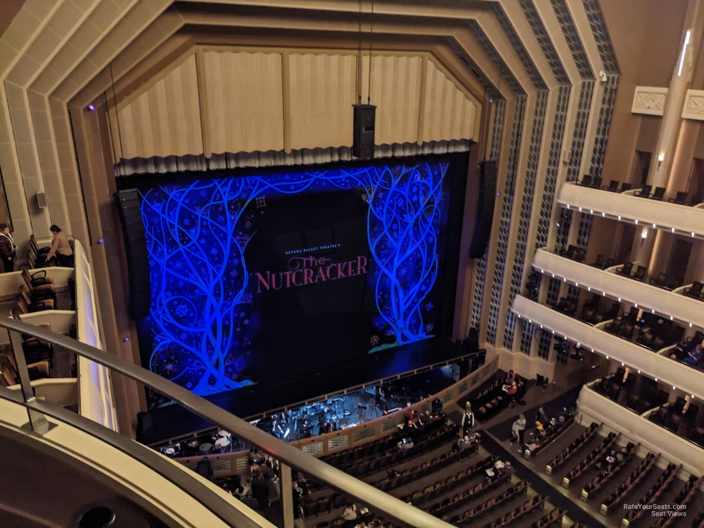 balcony left, row a seat view  - reynolds hall at smith center