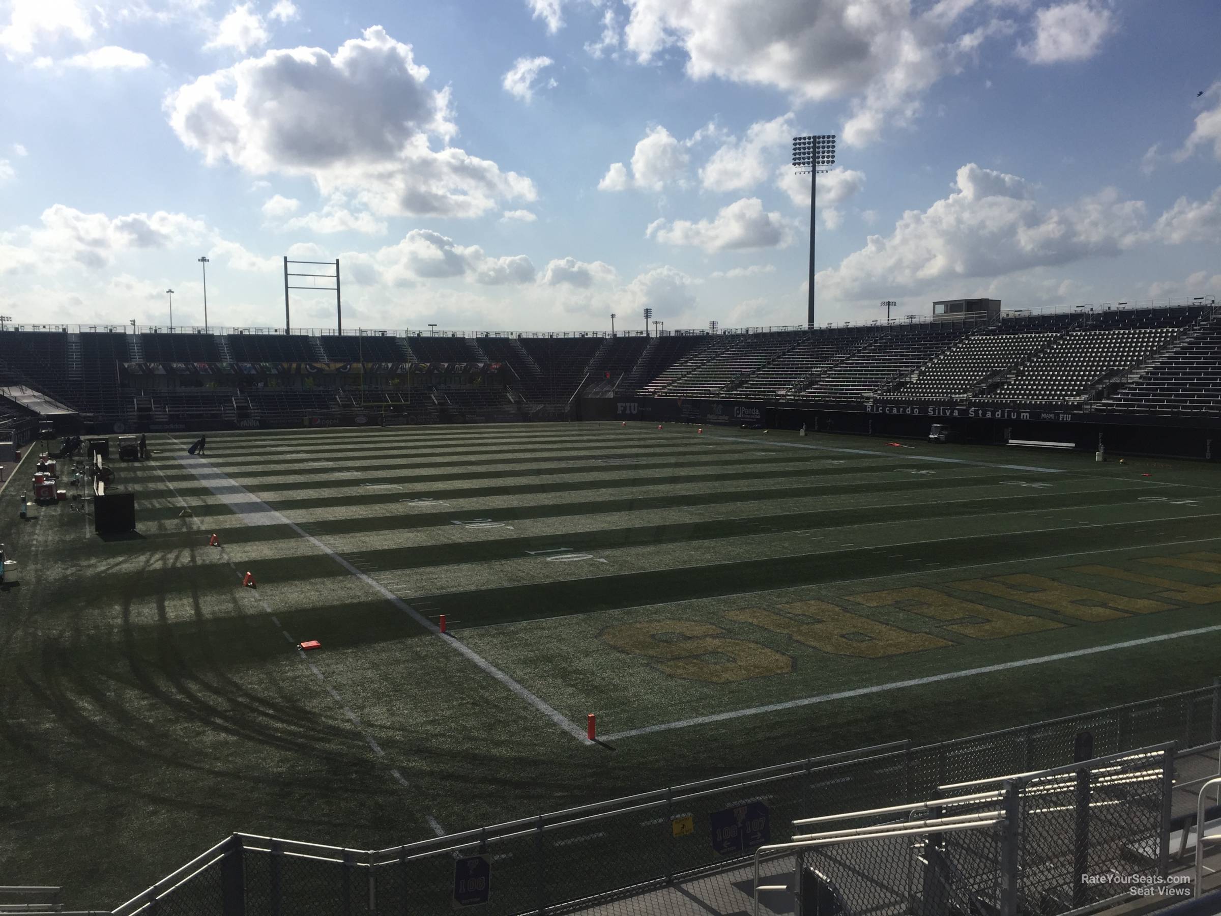 section 108, row 10 seat view - riccardo silva stadium