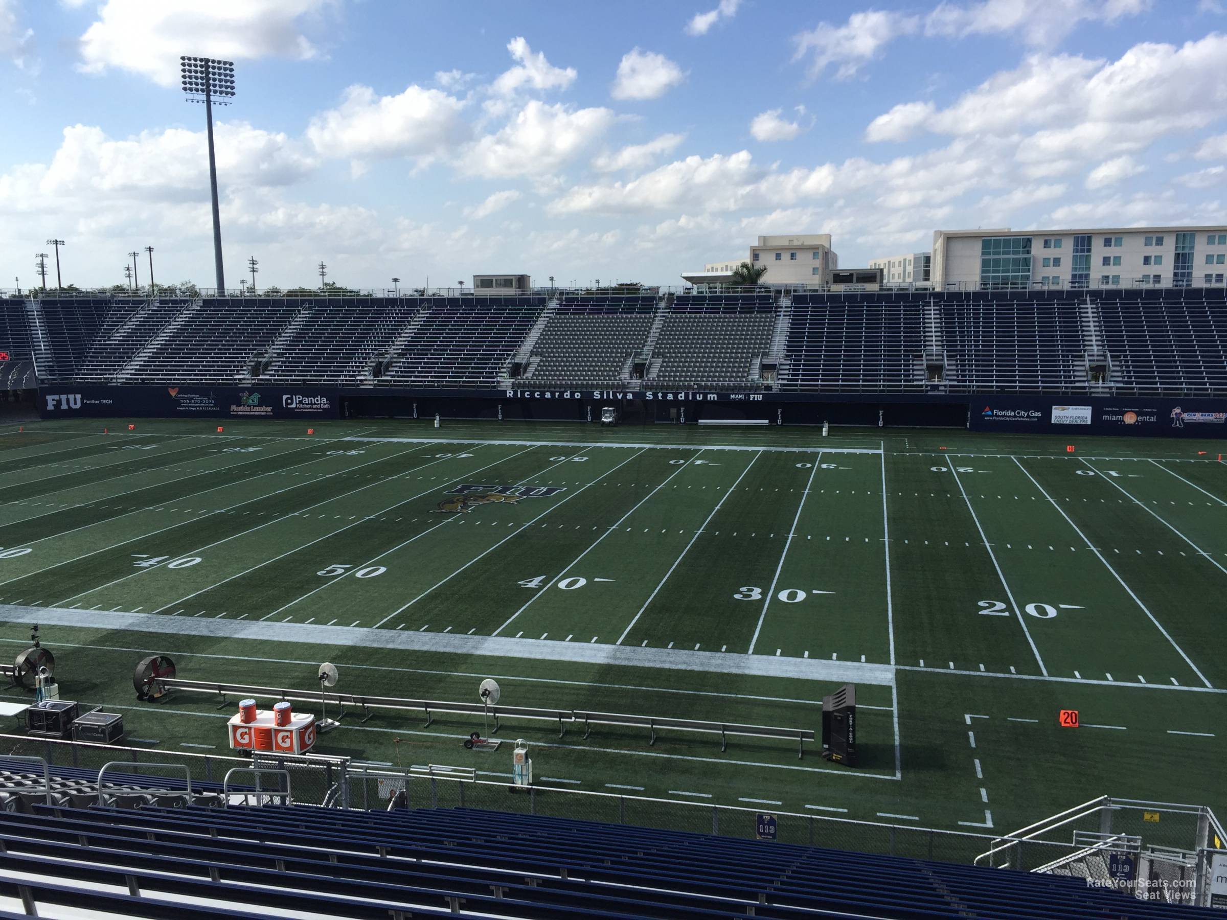 section 113, row 25 seat view - riccardo silva stadium