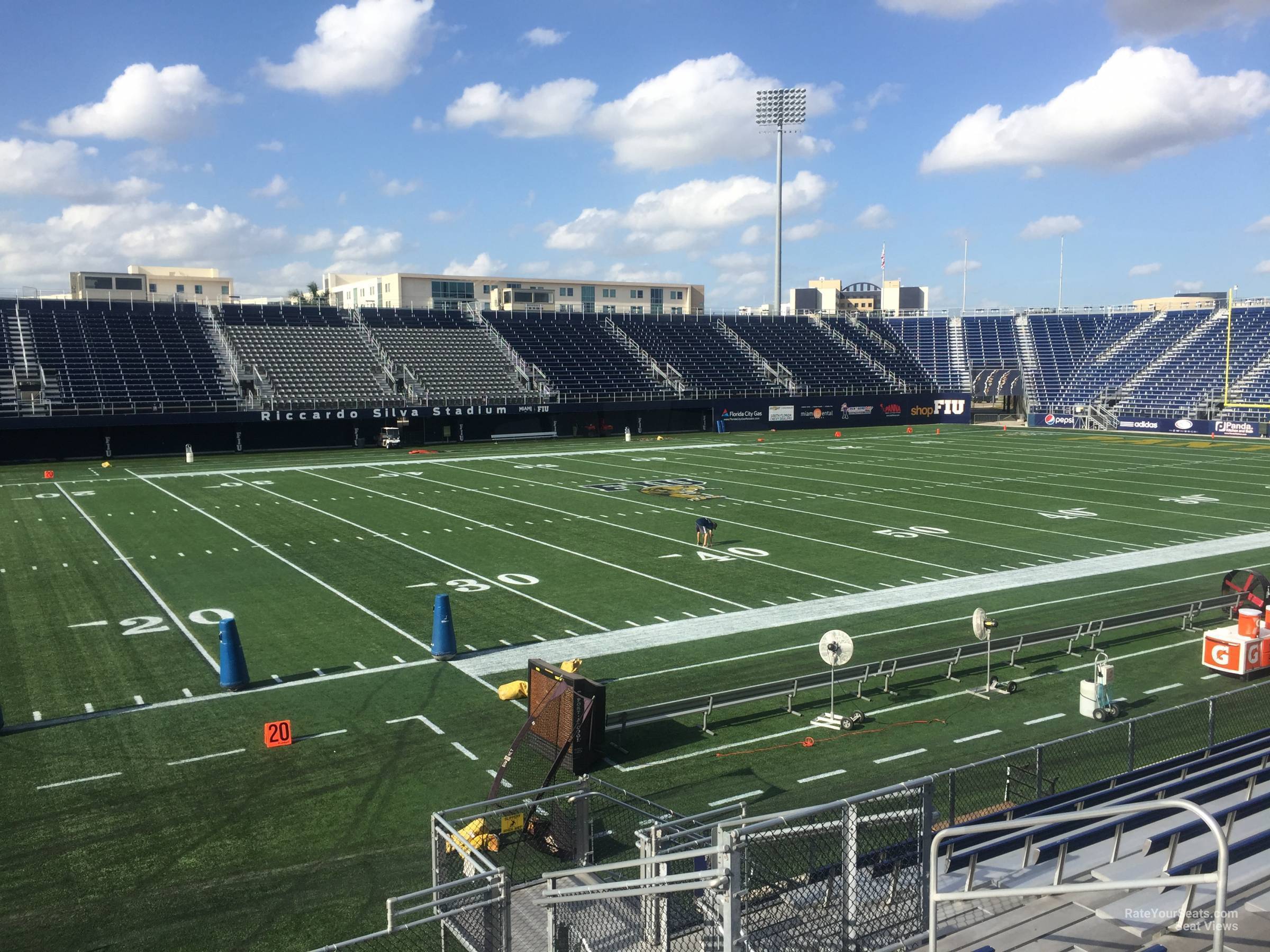 section 117, row 10 seat view - riccardo silva stadium