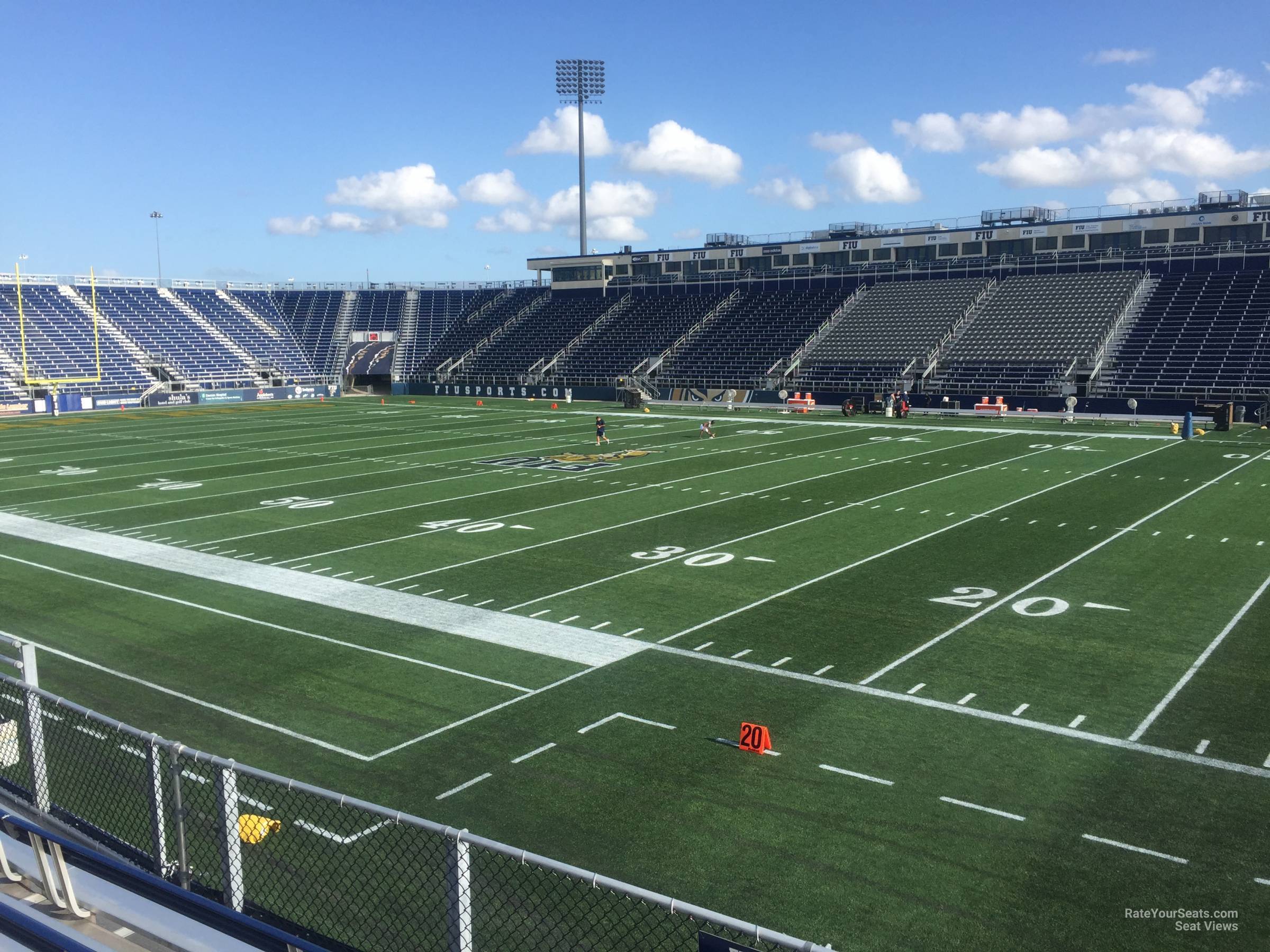 section 130, row 10 seat view  - riccardo silva stadium