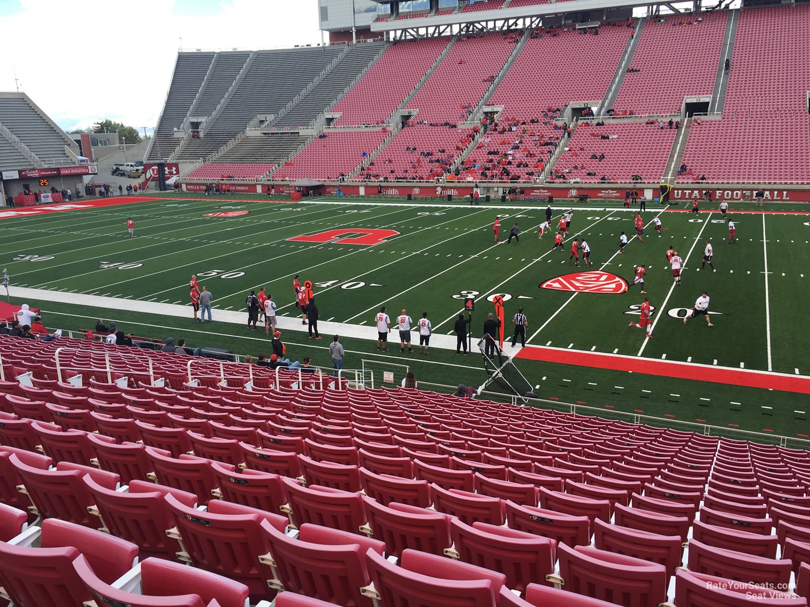 section e34, row 20 seat view  for football - rice-eccles stadium