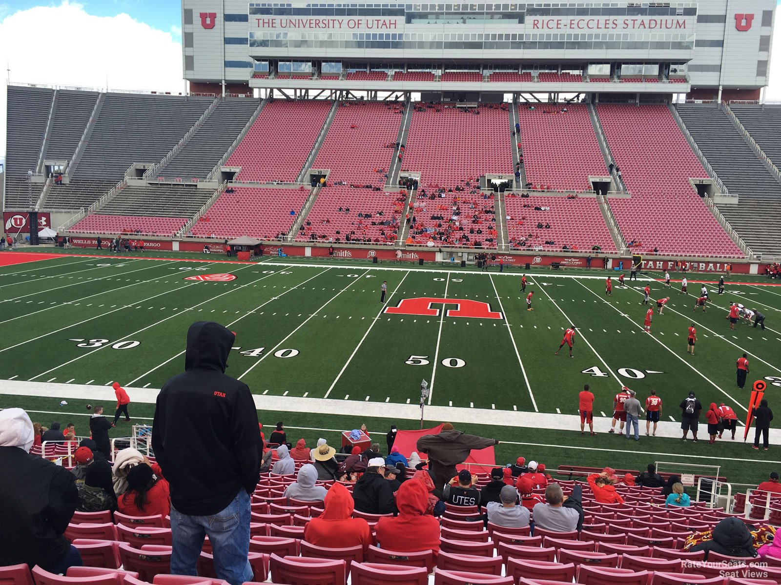 section e36, row 20 seat view  - rice-eccles stadium