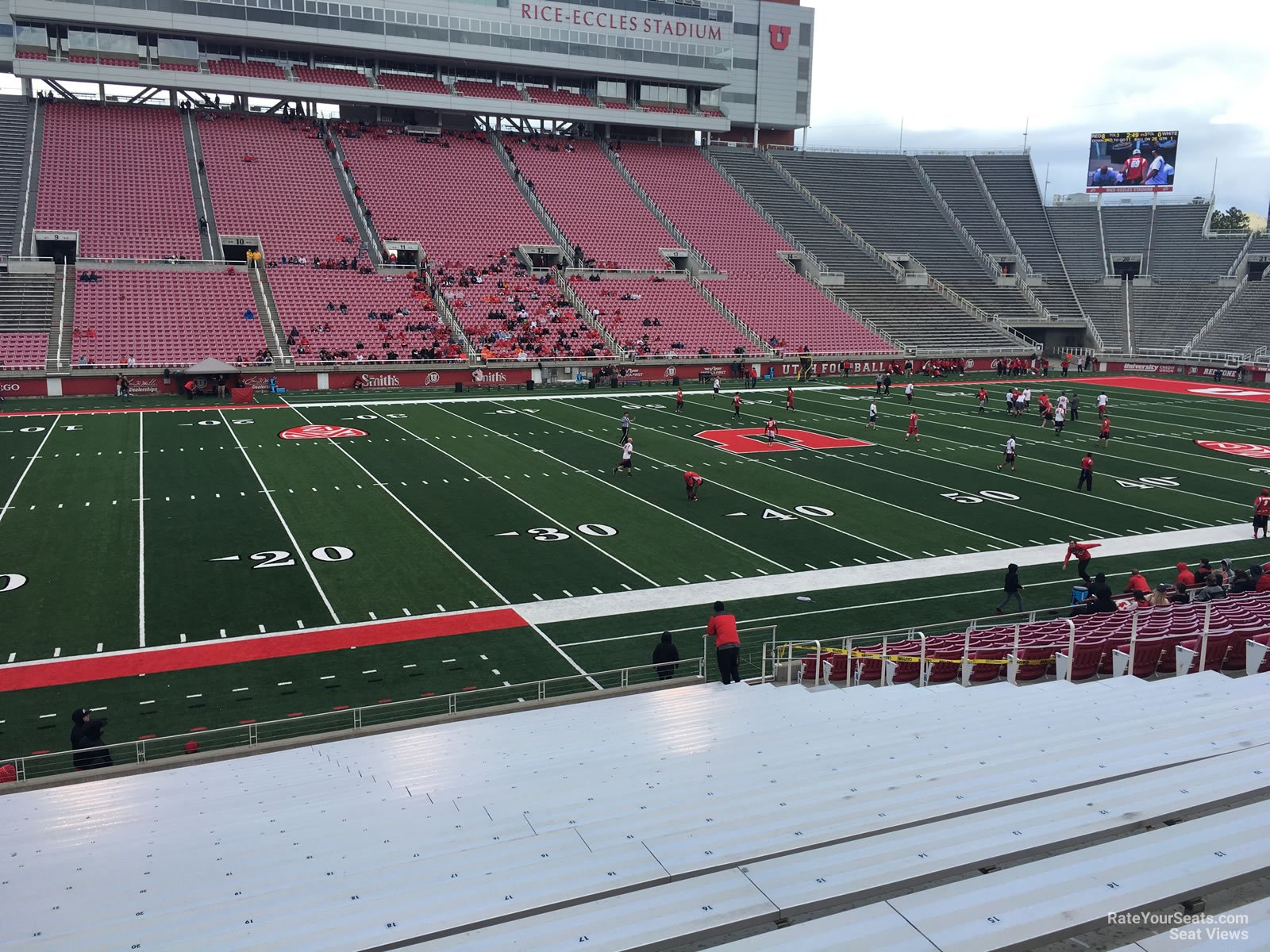 section e38, row 20 seat view  for football - rice-eccles stadium