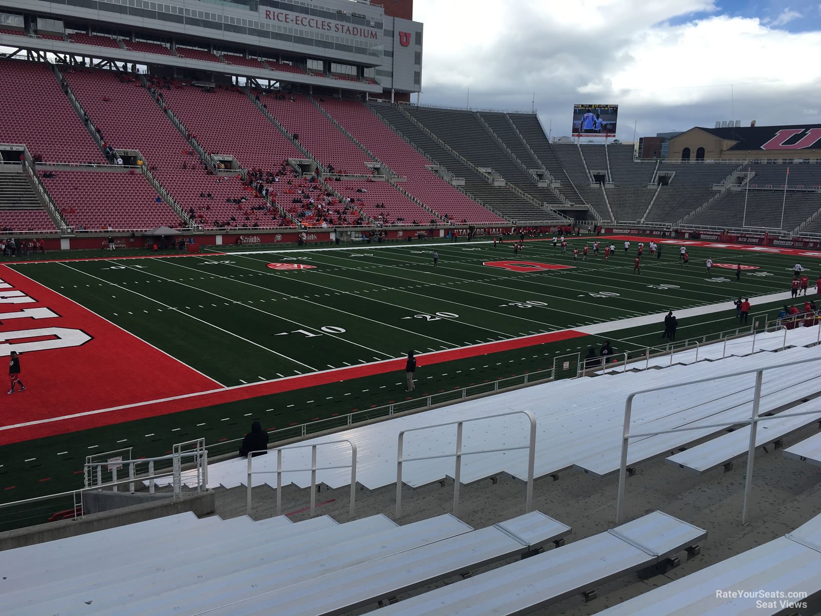 section e40, row 20 seat view  for football - rice-eccles stadium