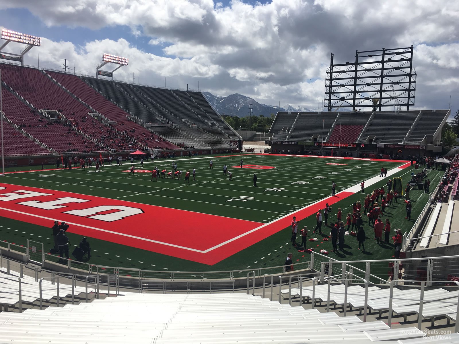 section n21, row 20 seat view  for football - rice-eccles stadium