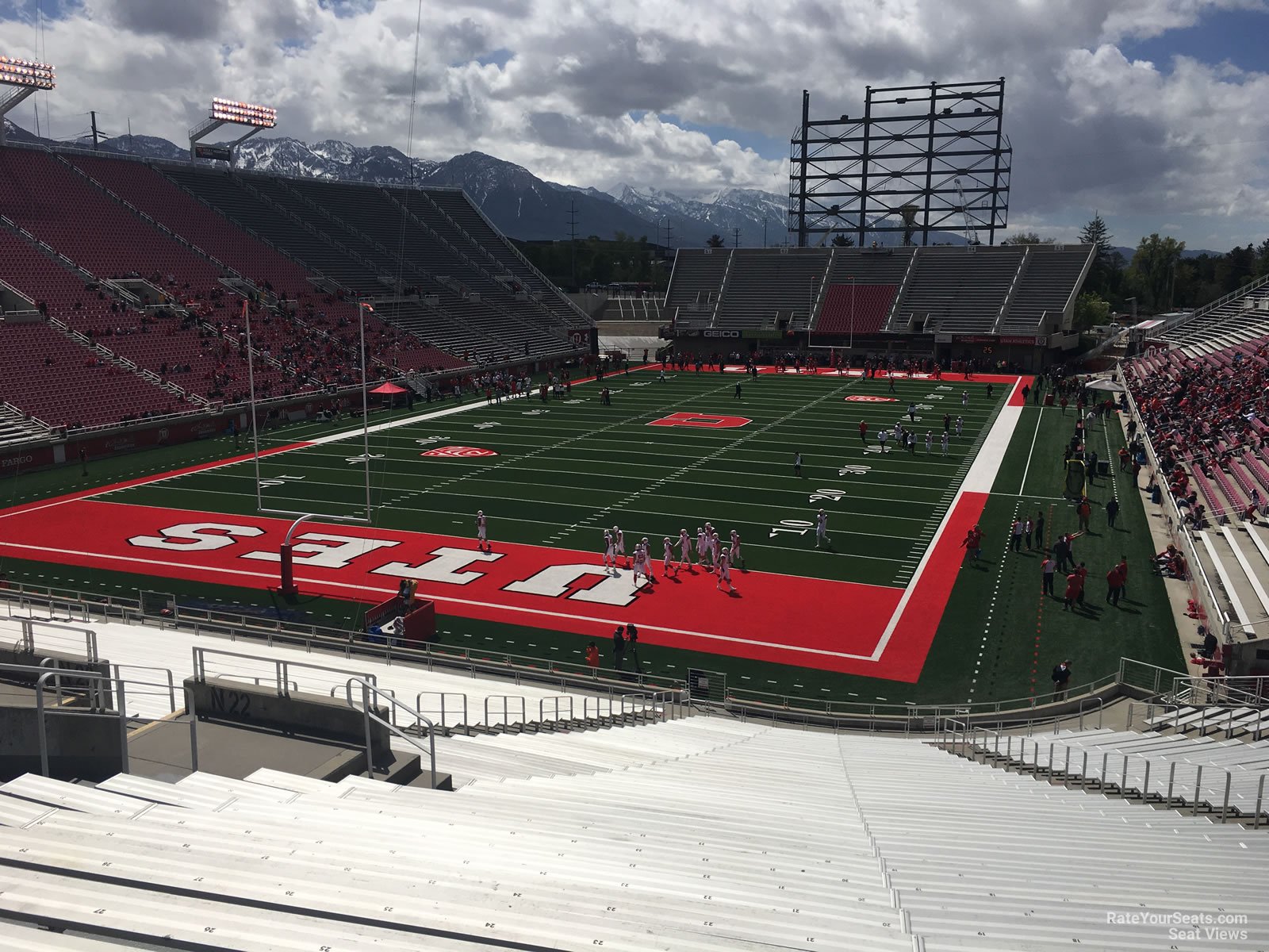 section n22, row 40 seat view  - rice-eccles stadium