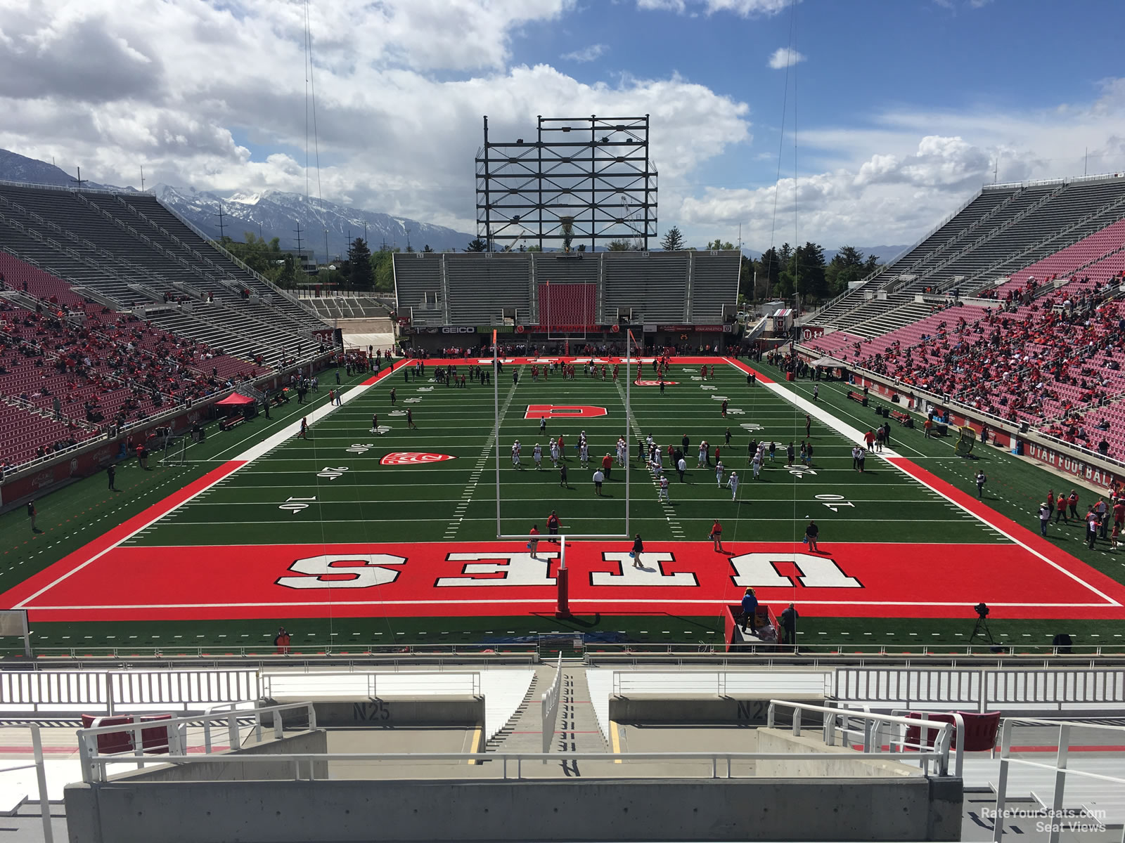 section n24, row 44 seat view  for football - rice-eccles stadium