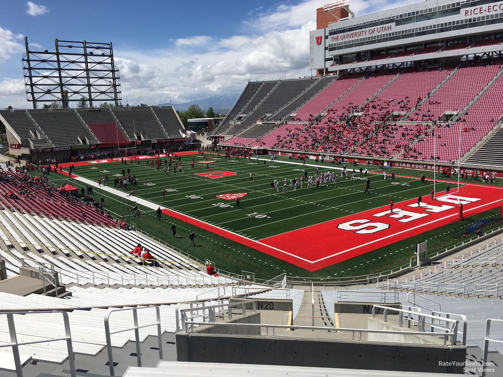 section n28, row 44 seat view  - rice-eccles stadium