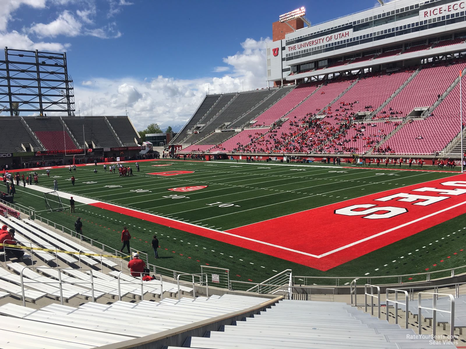 section n29, row 20 seat view  for football - rice-eccles stadium