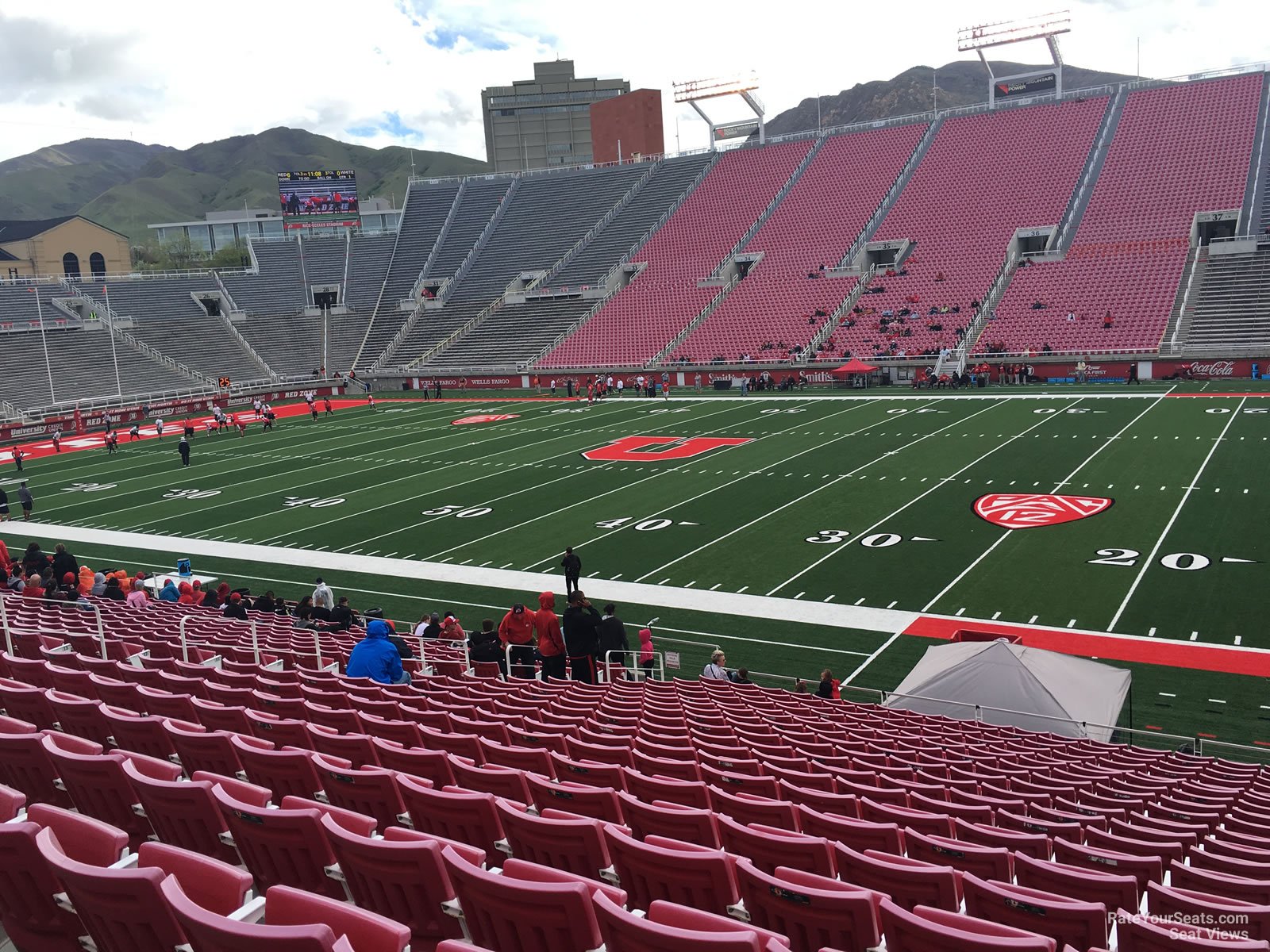 section w10, row 20 seat view  for football - rice-eccles stadium