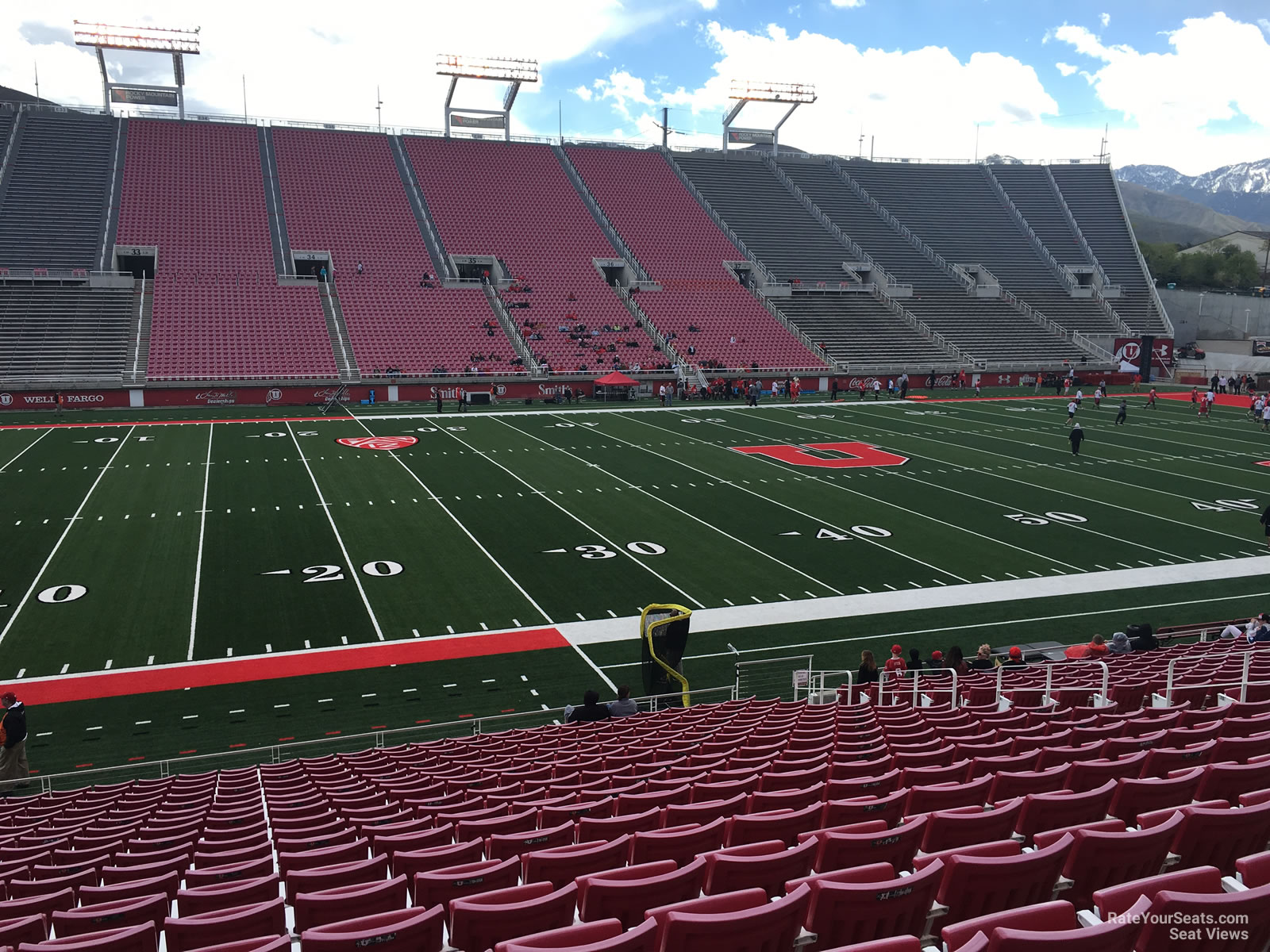 section w14, row 20 seat view  for football - rice-eccles stadium