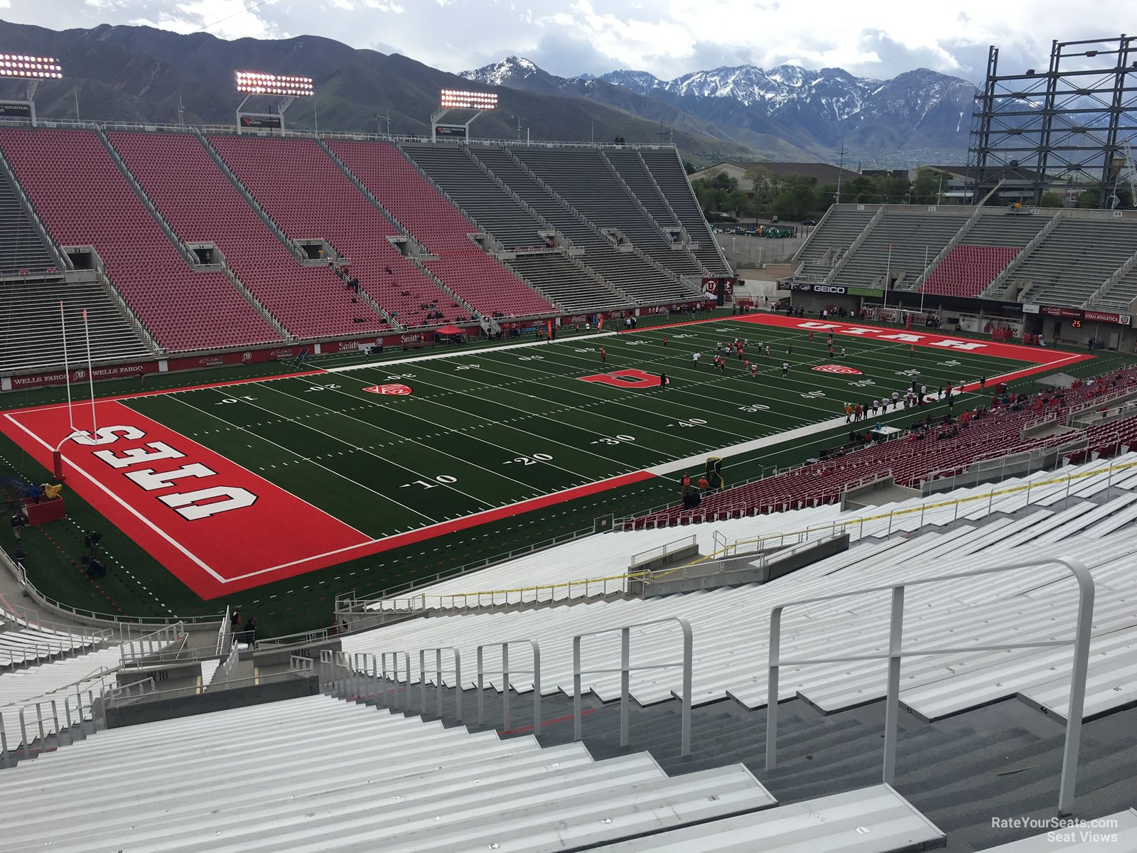 section w17, row 50 seat view  - rice-eccles stadium
