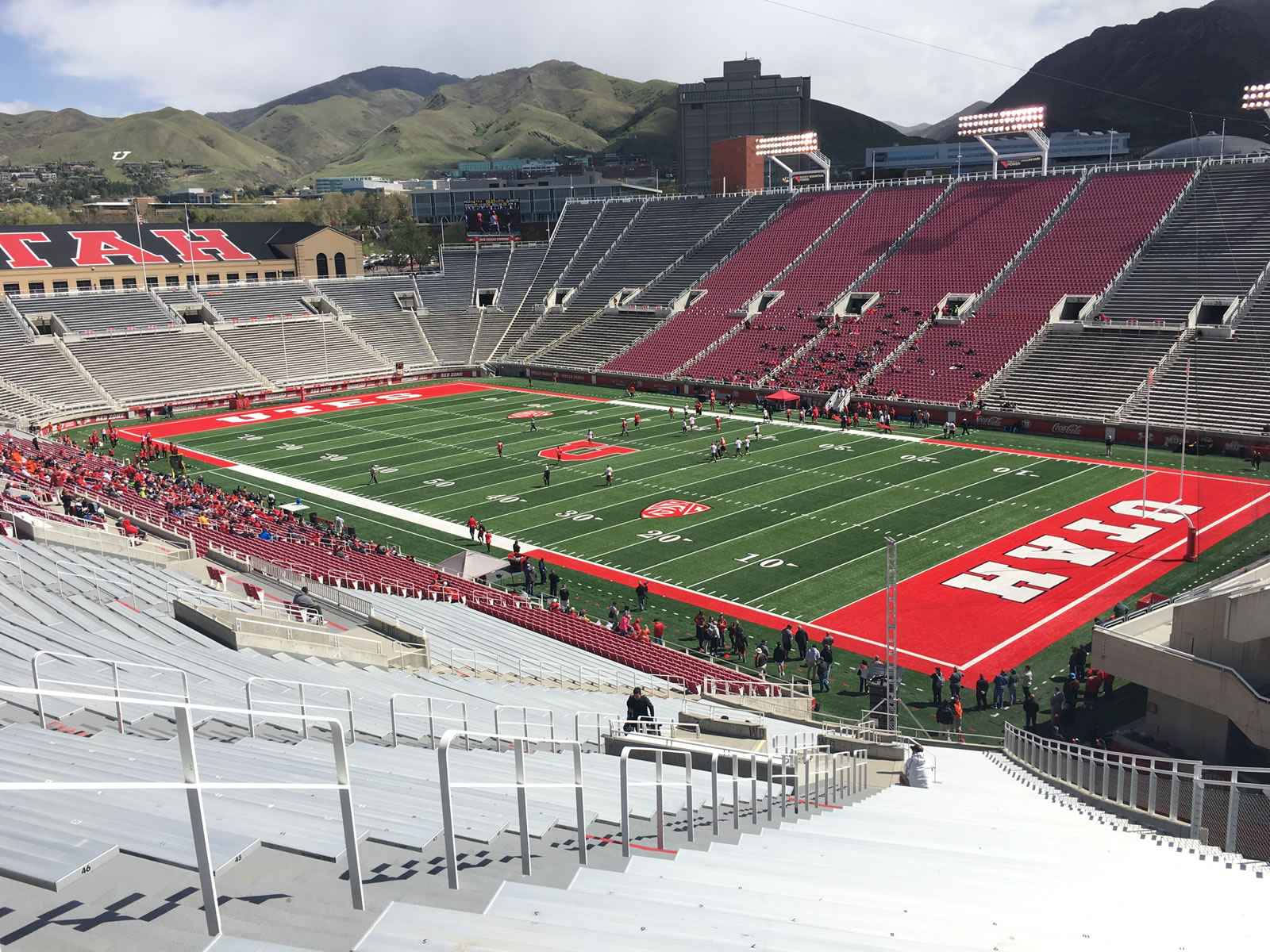 section w6, row 50 seat view  for football - rice-eccles stadium